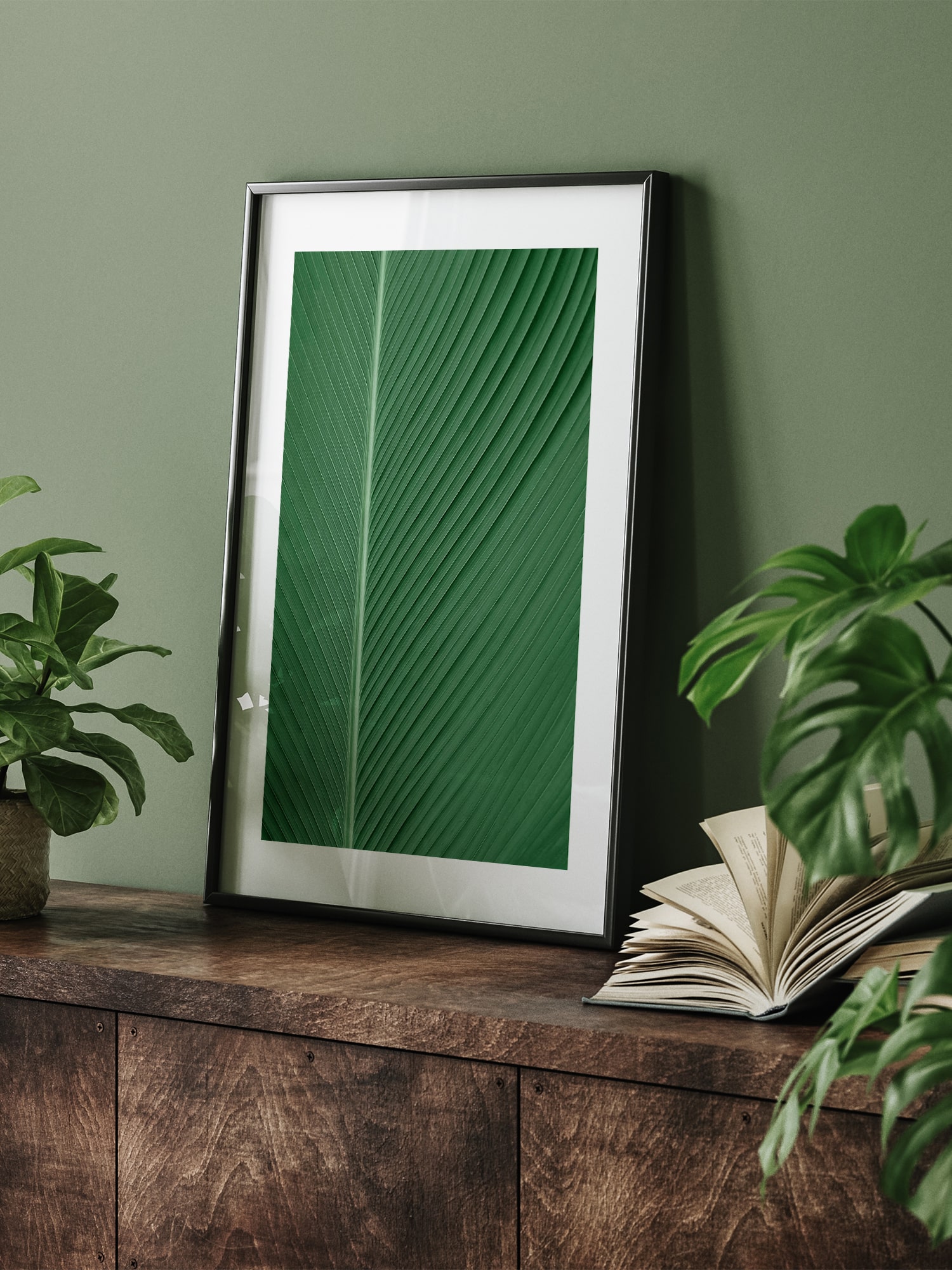 Набор из 3х постеров "Унисон" Tropical leaves 5