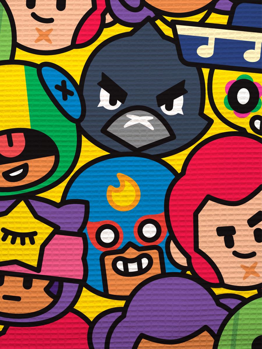 Полотенце вафельное "Brawl stars", Непоседа 1