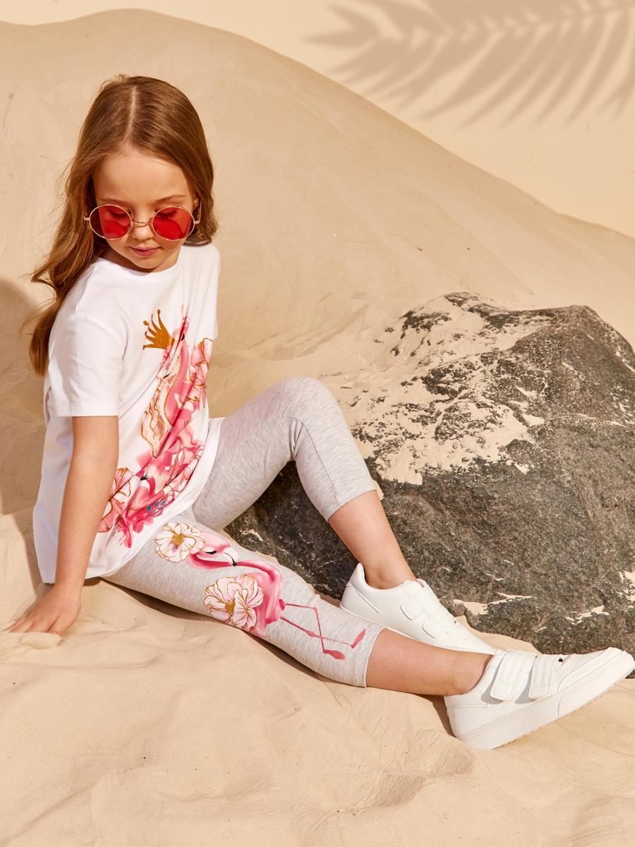 Капри "SUN AND FUN", Серый меланж, Juno 3