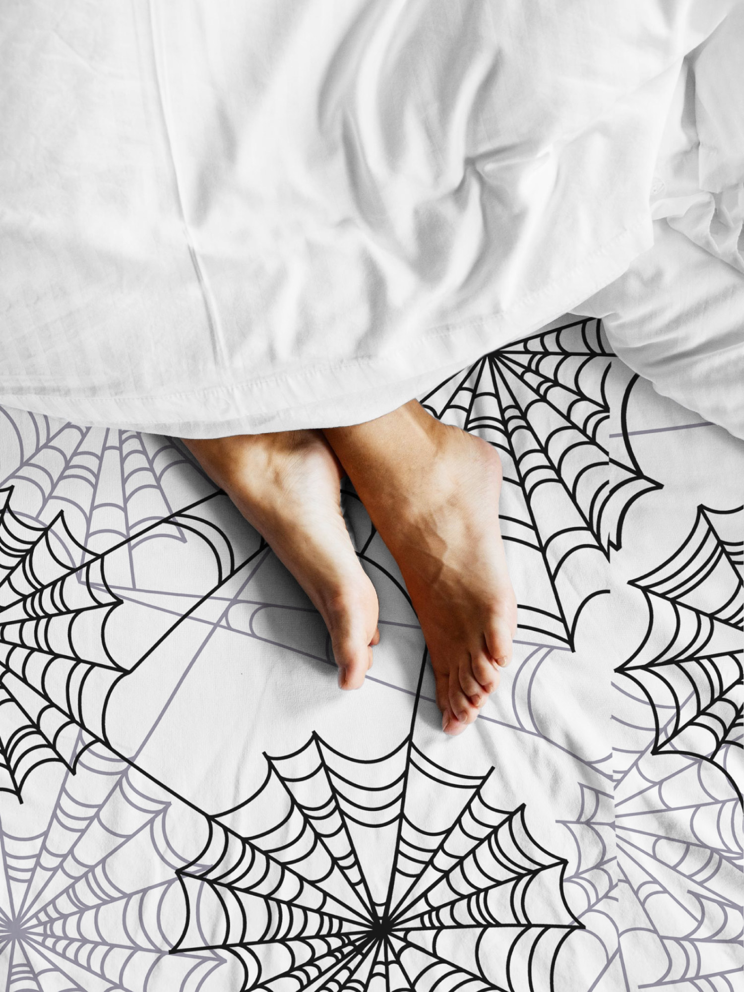 Простыня Spiderweb white, Crazy Getup 1