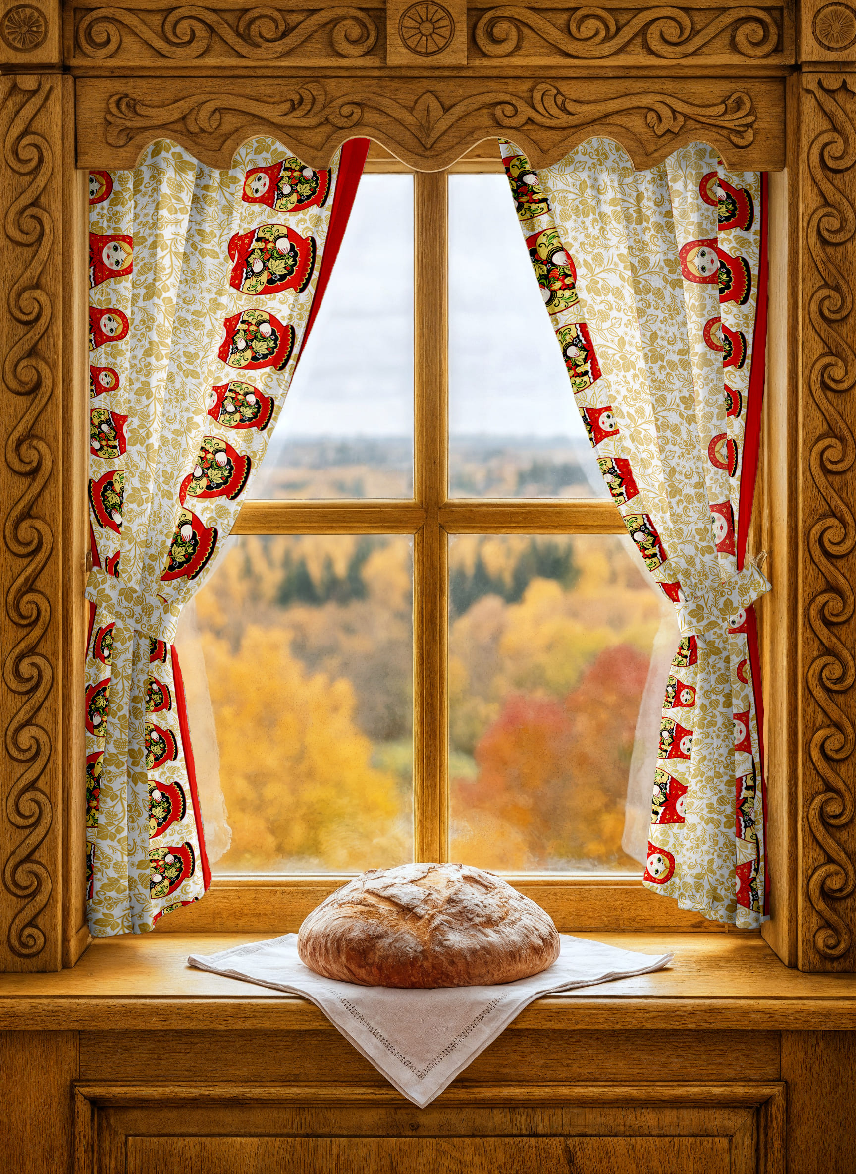 Комплект штор Унисон Матрешка 0