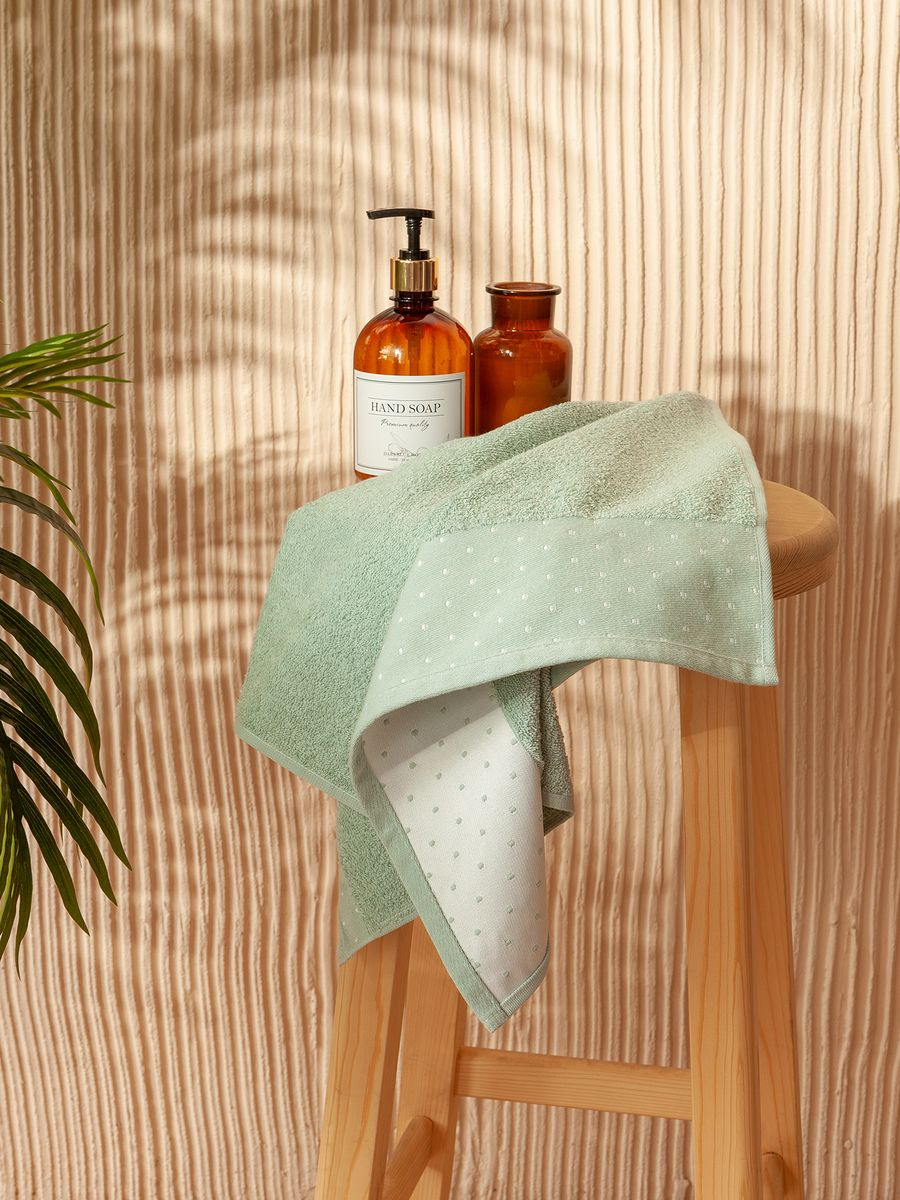 Комплект полотенец "Красотка", зеленый, Mia Cara 1