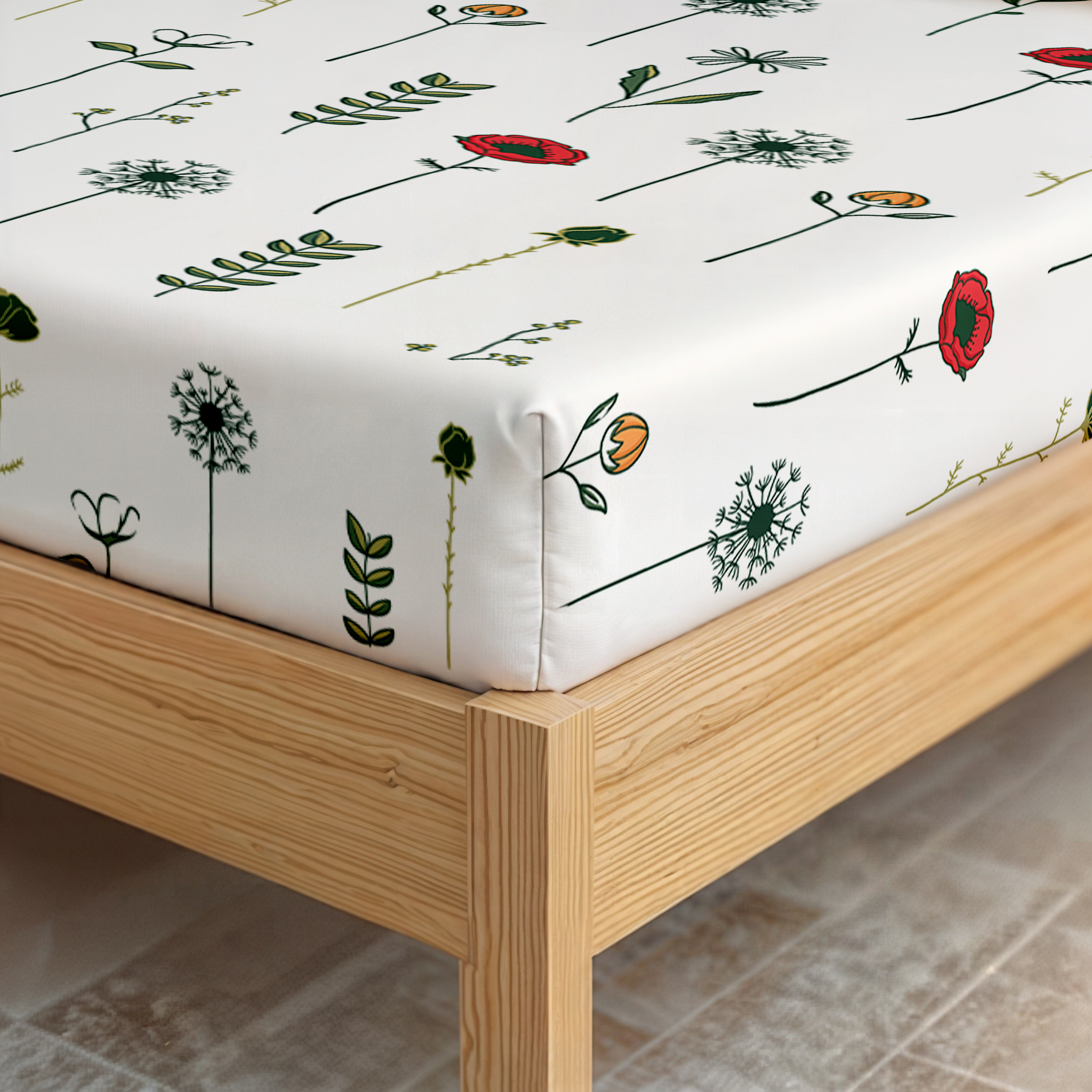 Простыня Унисон Цветущий Белый 0