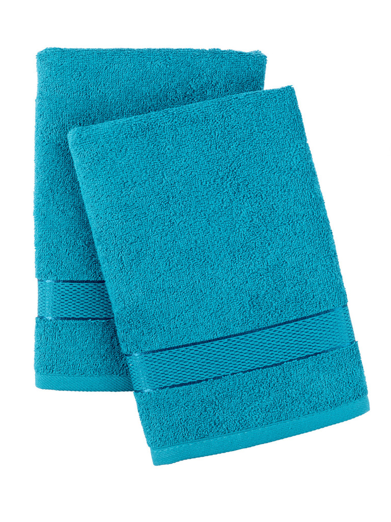 Комплект махровых полотенец "Ritz", темно-бирюзовый, Унисон 2