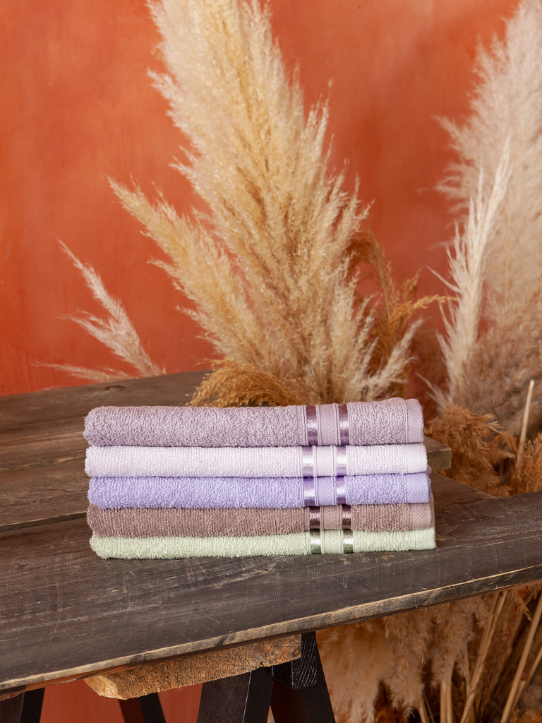 Комплект махровых полотенец "Элегант", мокко, Унисон 2