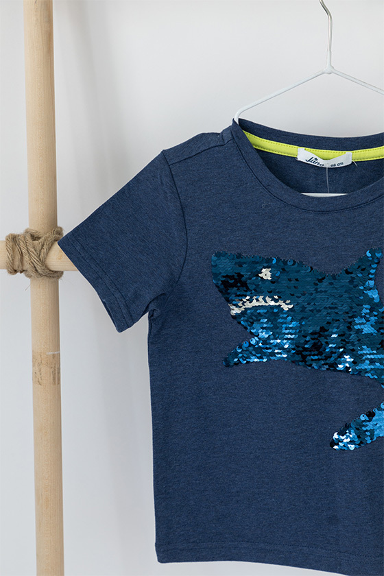 Футболка "Sea Adventure", синий меланж, Juno 5