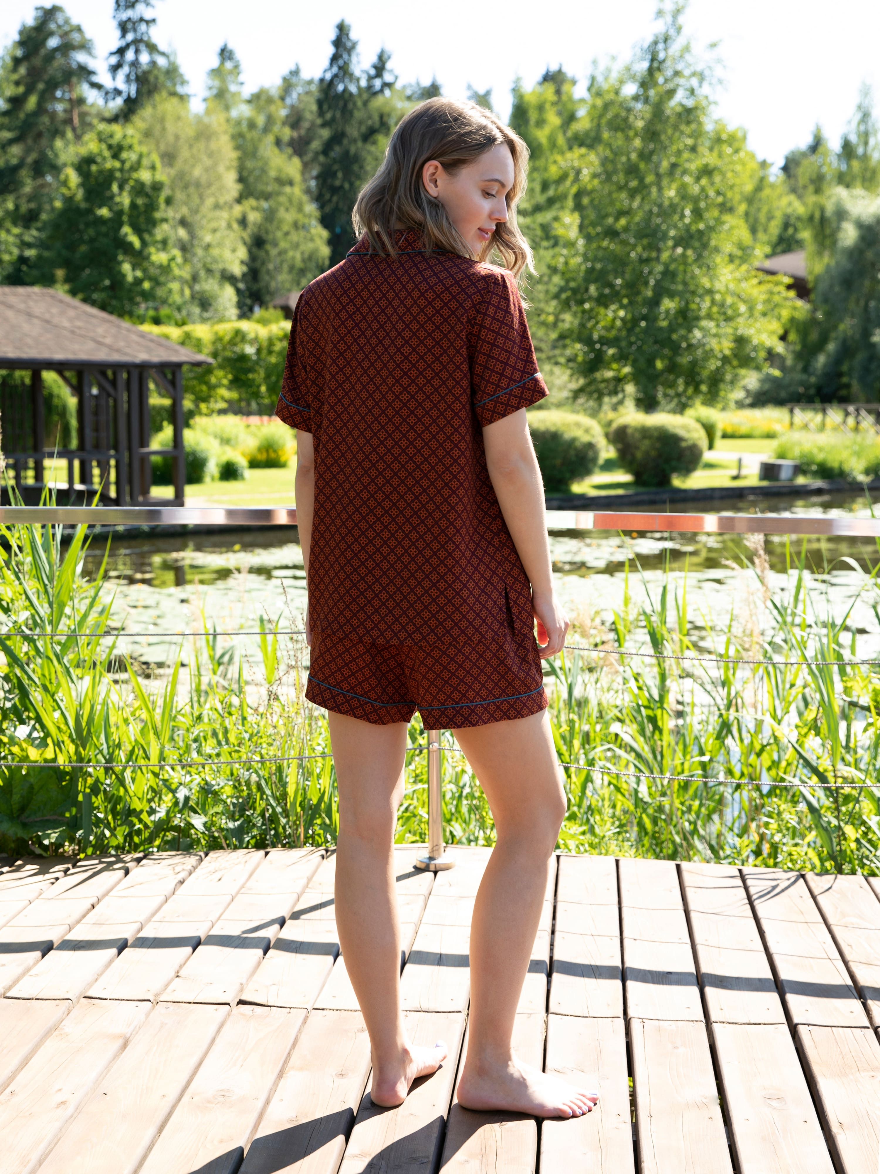 Пижама Chocolate Souffle, шоколад, Mia Cara 4