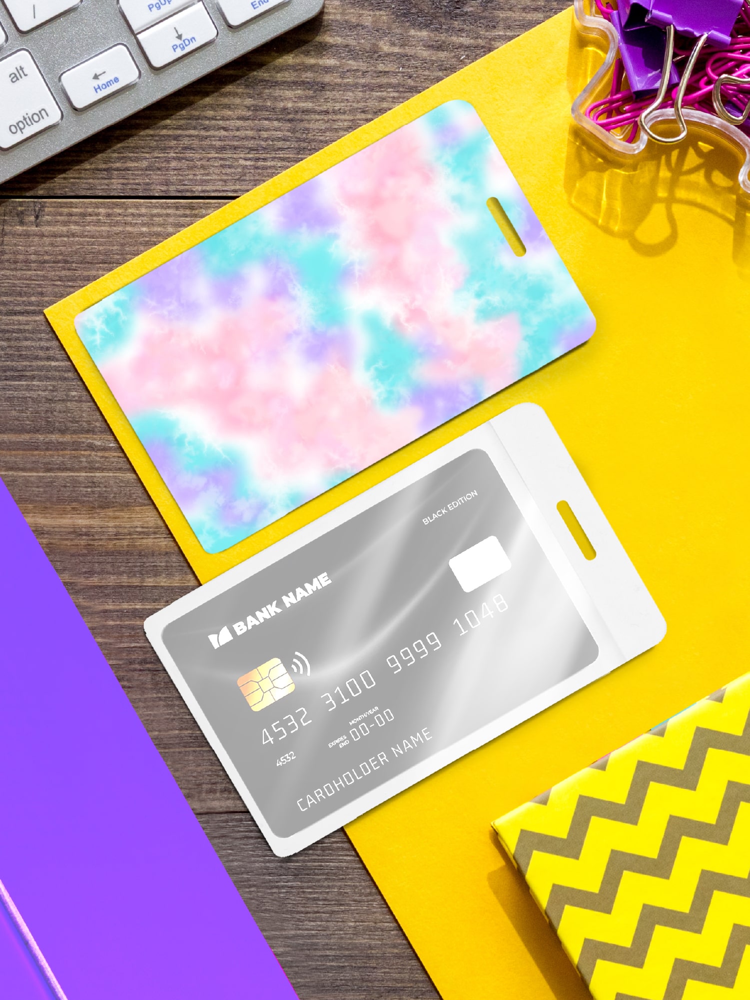 Чехол для карт "Crazy Getup" Tie dye  2