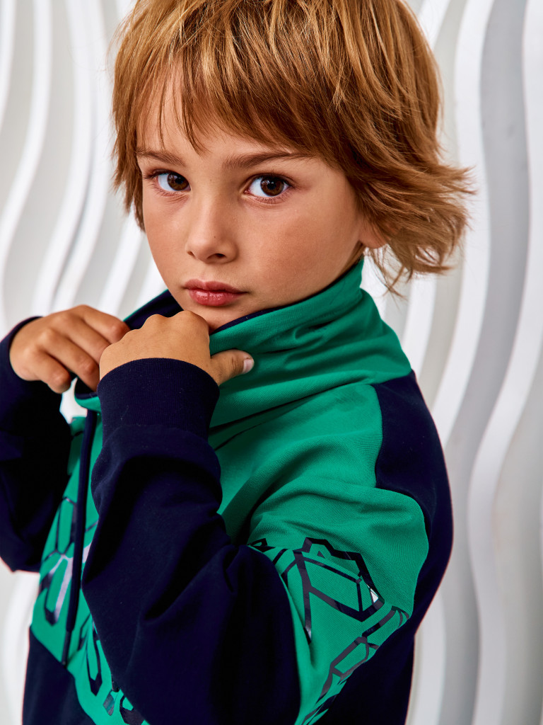 Худи с воротником-хомут "ROBOREX", темно-синий, Juno 3