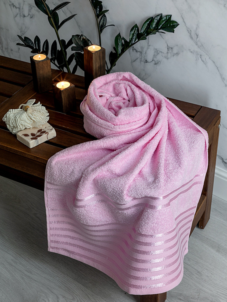 Полотенце махровое "Патрисия", розовый, Mia Cara 2