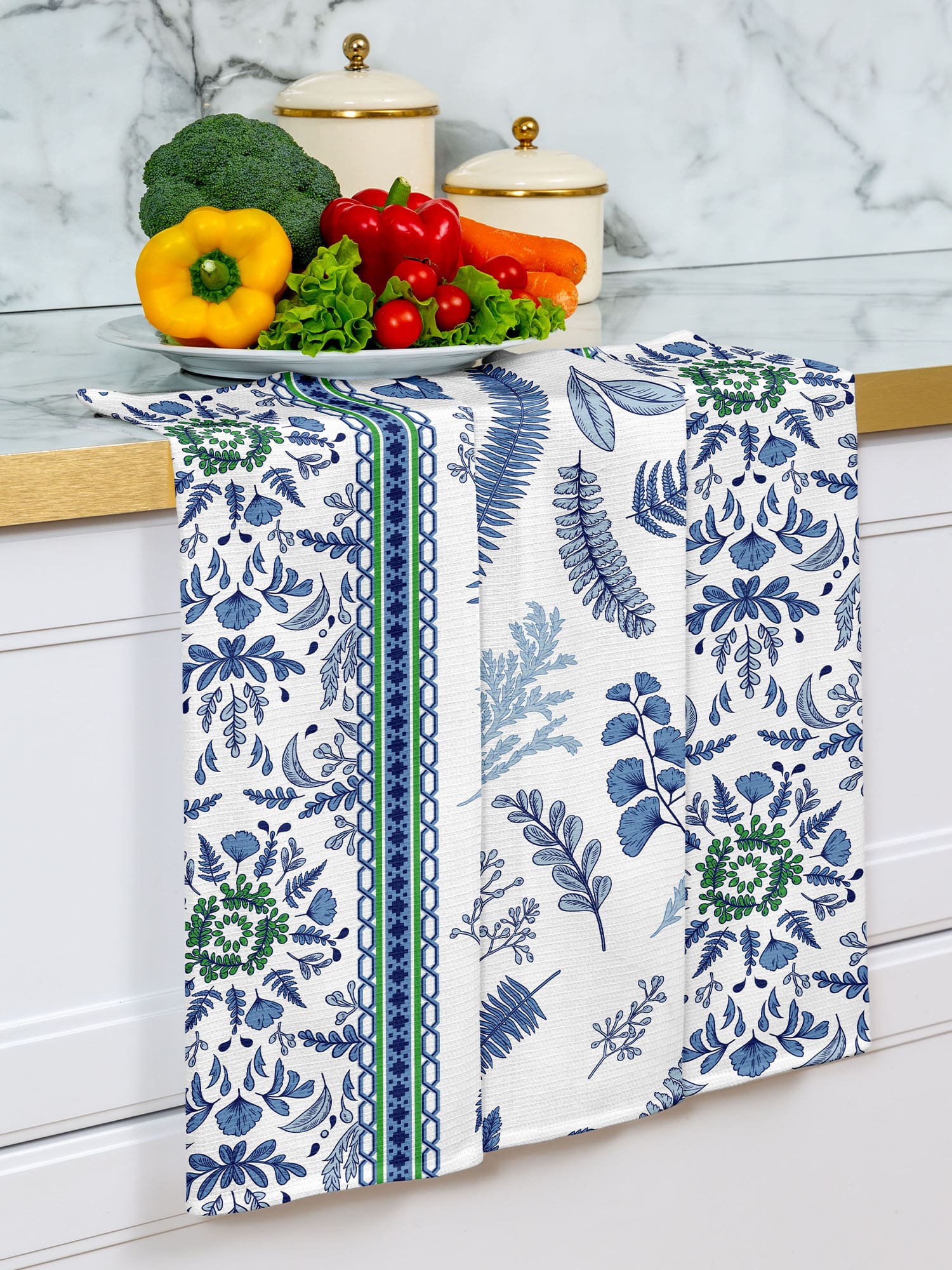 Комплект полотенец Унисон Blue leaves 1