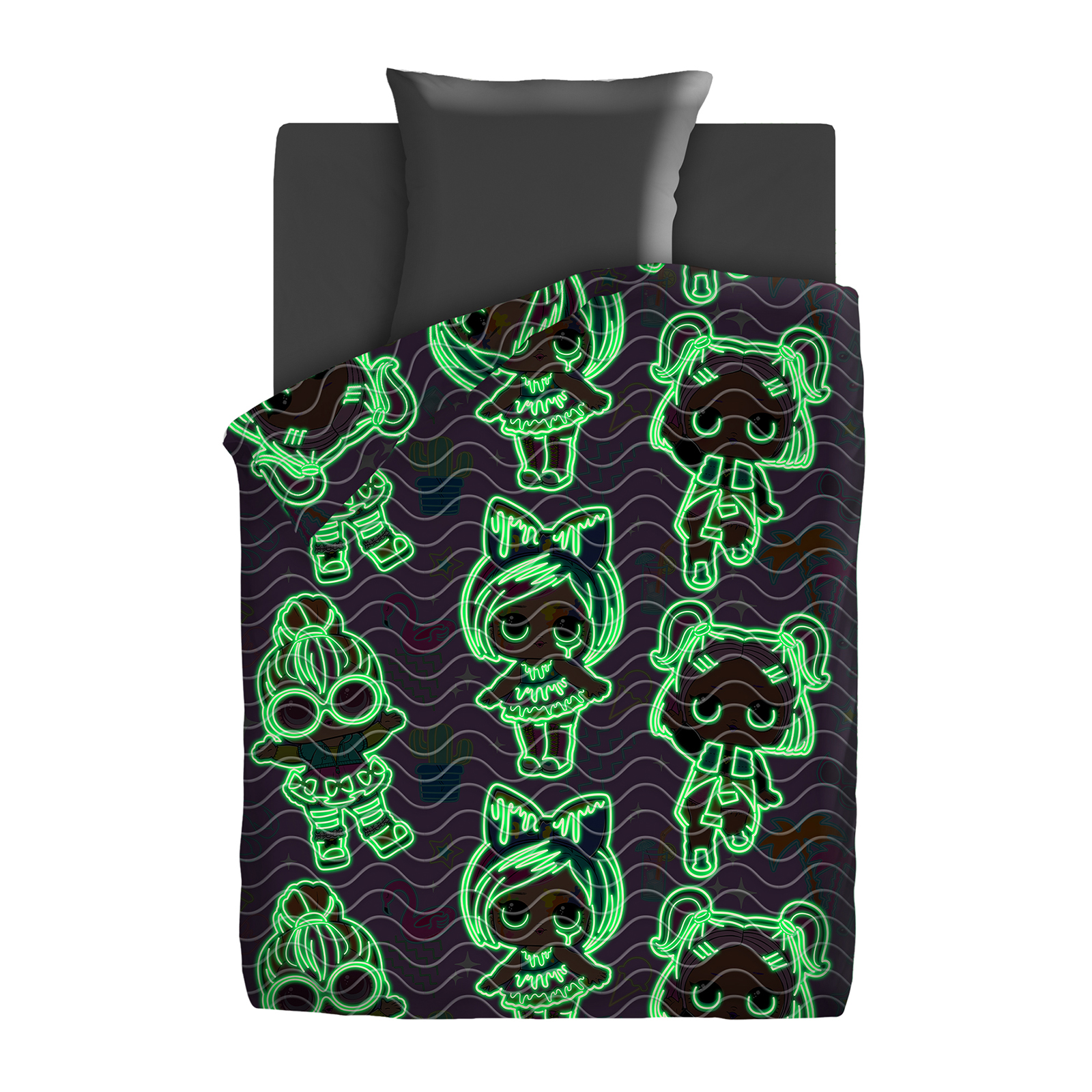 Покрывало стеганое "L.O.L. Surprise" Neon, Непоседа 2