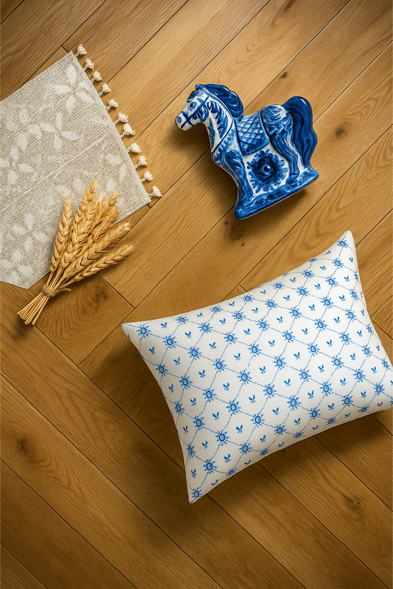 Комплект наволочек Унисон Гжель 0