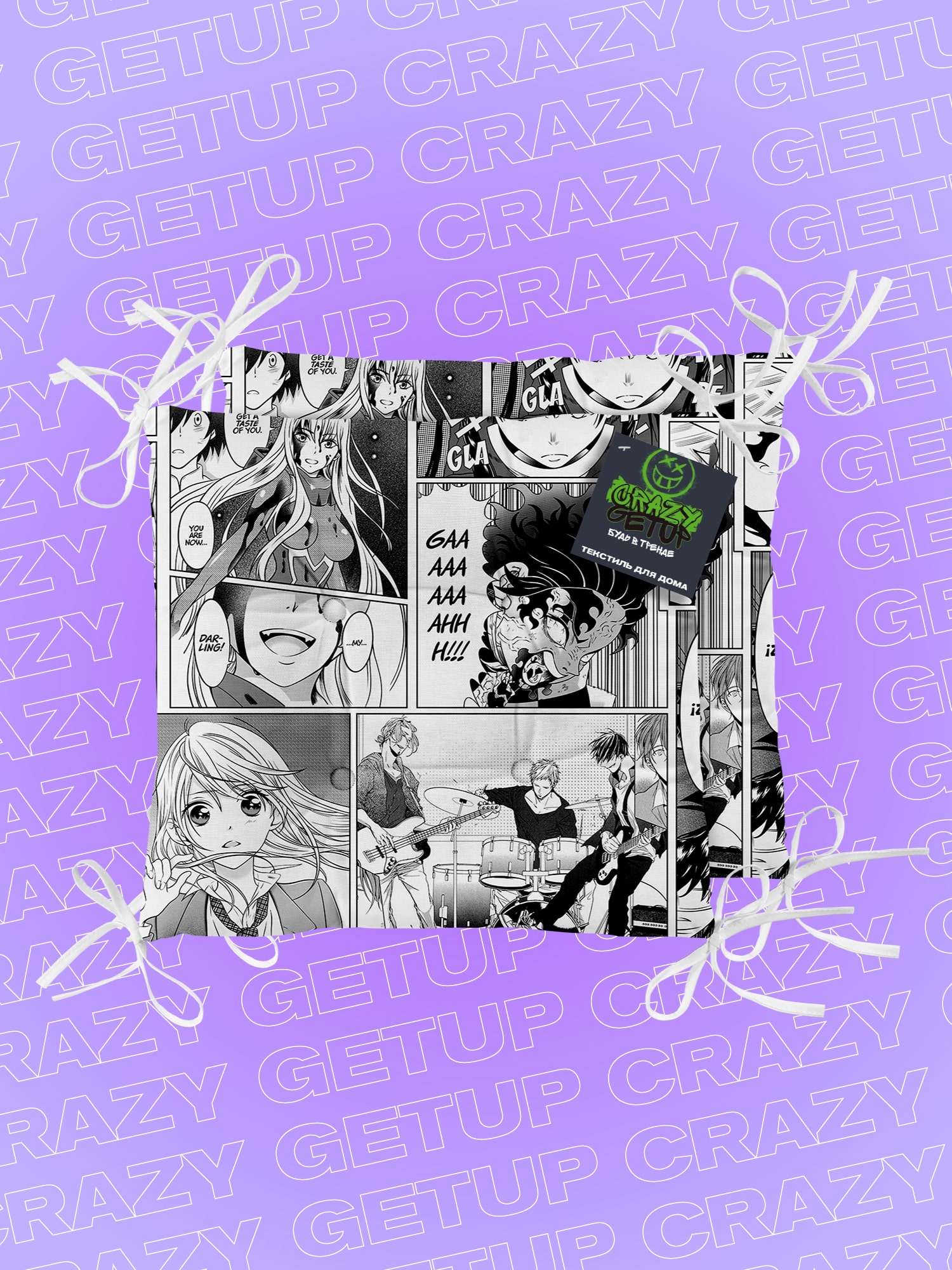 Комплект подушек на стул Crazy Getup Manga anime 4