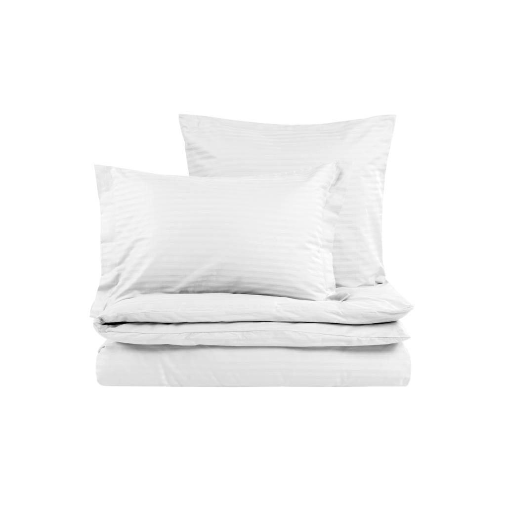

Постельное белье Stripe Satin White