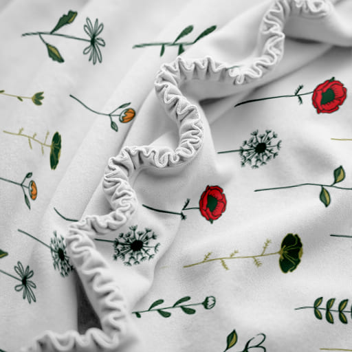 Простыня на резинке Унисон Bloomwhite 1