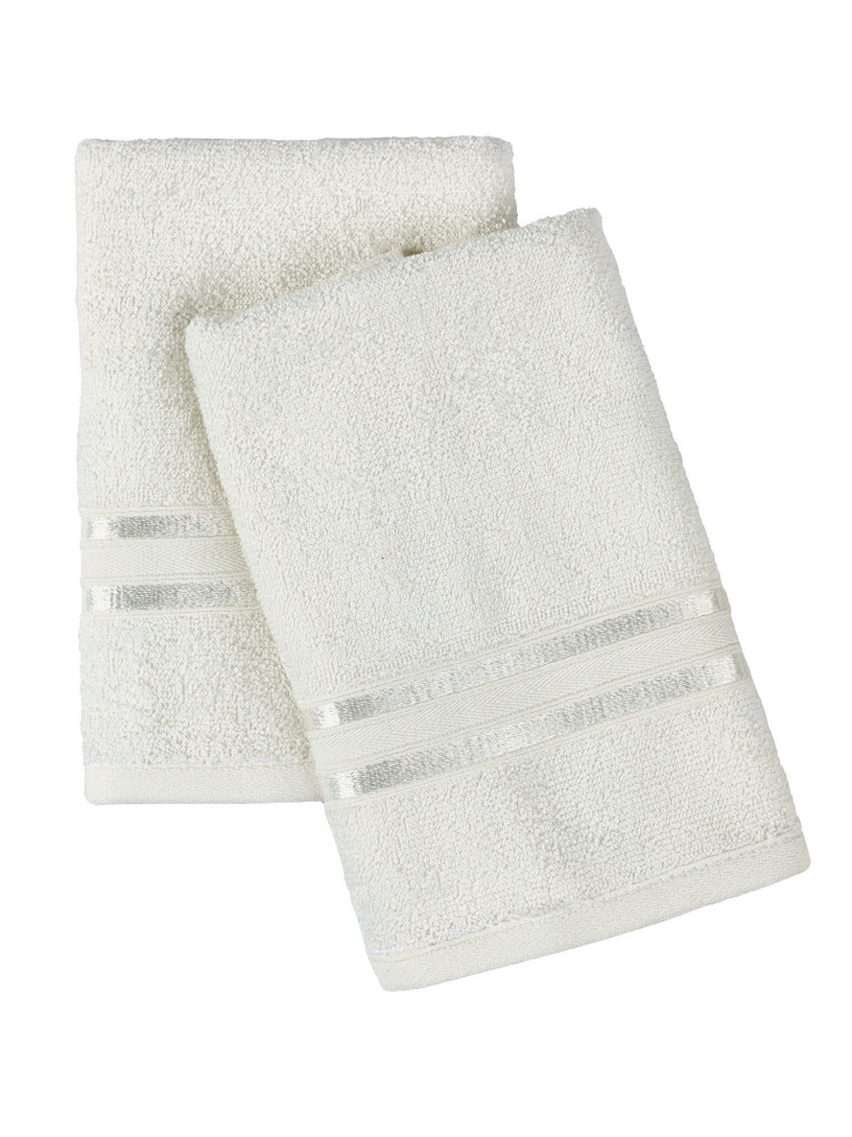 Комплект махровых полотенец "Элегант", молочный, Унисон 1