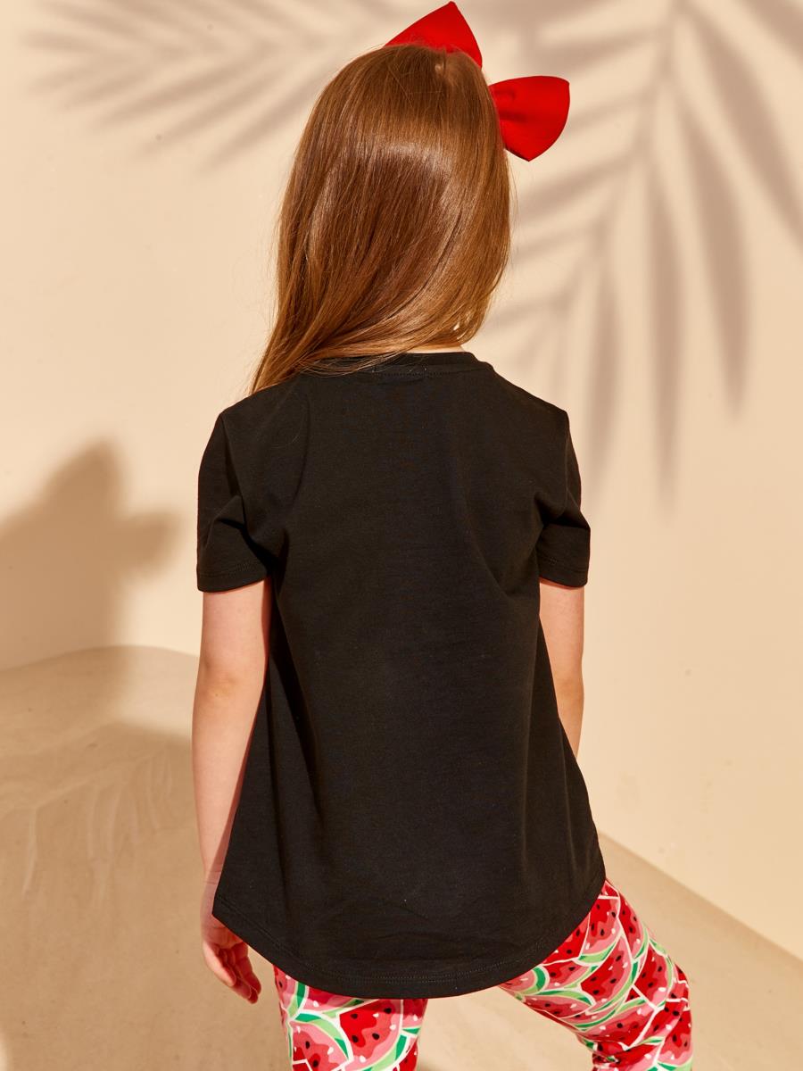 Футболка "SUN AND FUN", черный, Juno 2