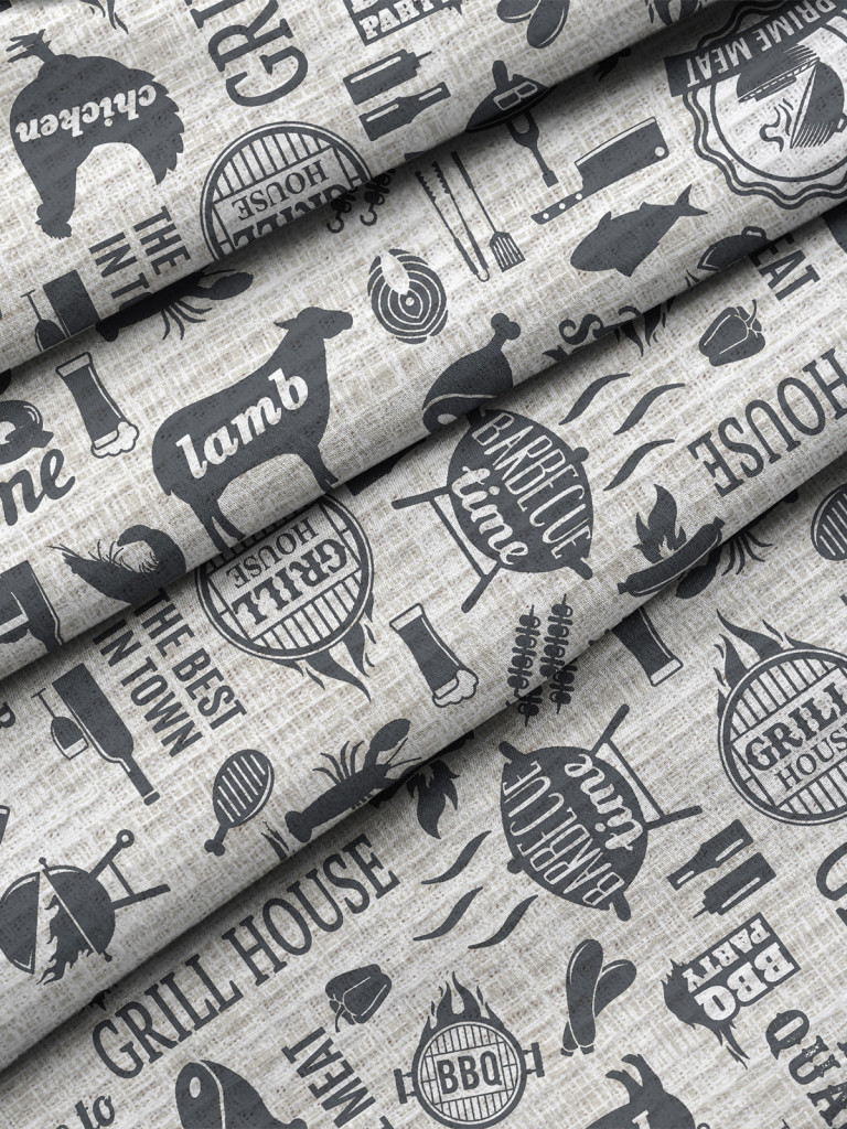 Комплект вафельных полотенец "BBQ", Унисон 5