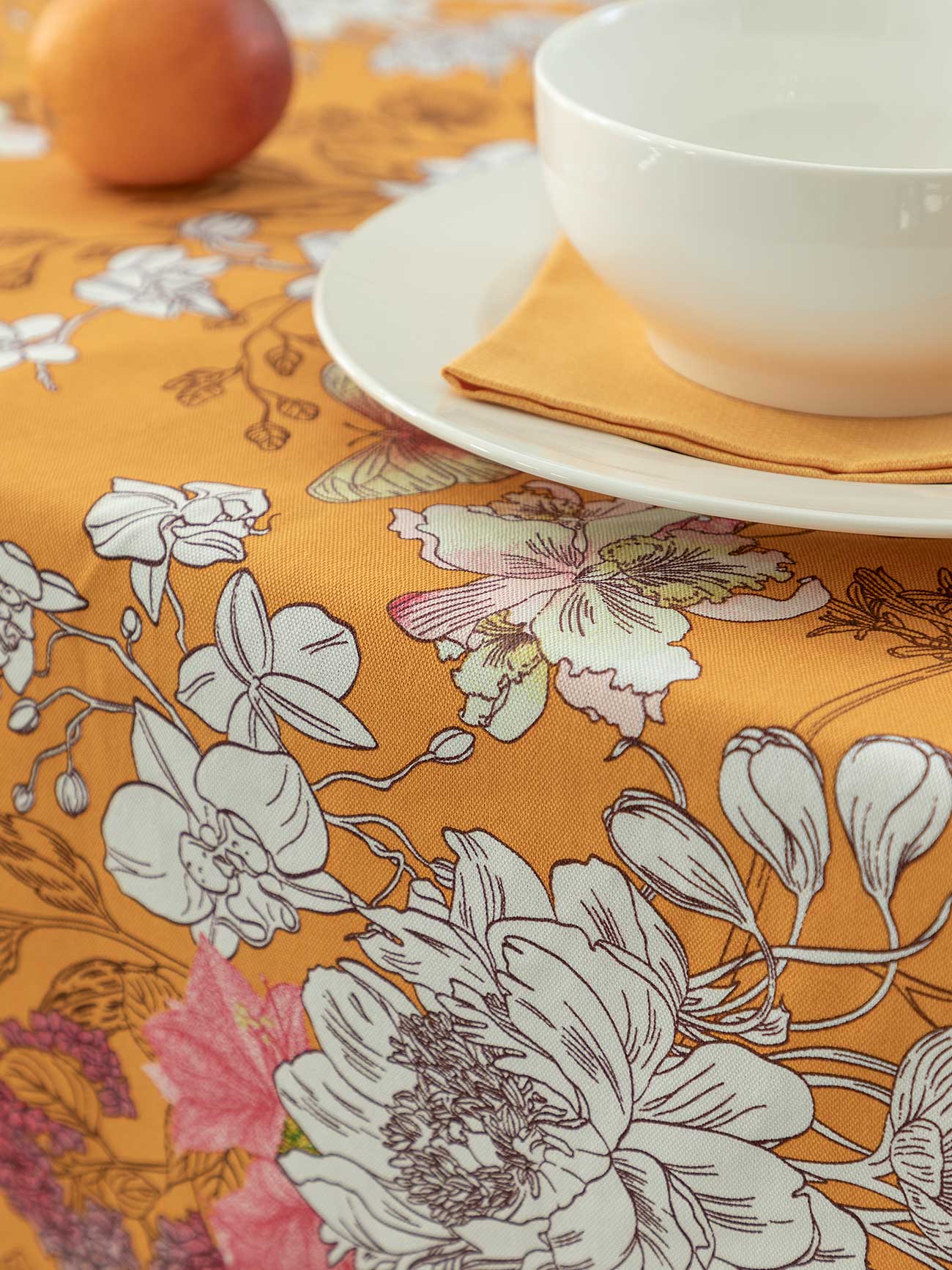 Скатерть рогожка "Arancia di Capri", Унисон 4