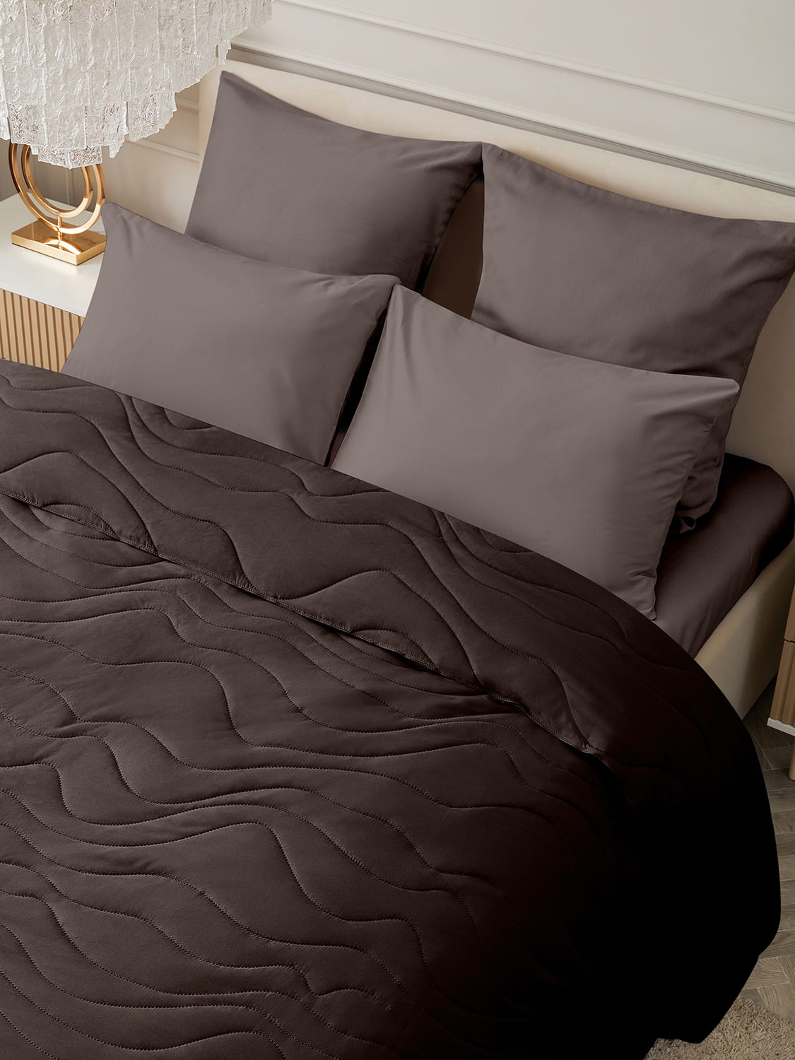 Покрывало Унисон Шоколад 1