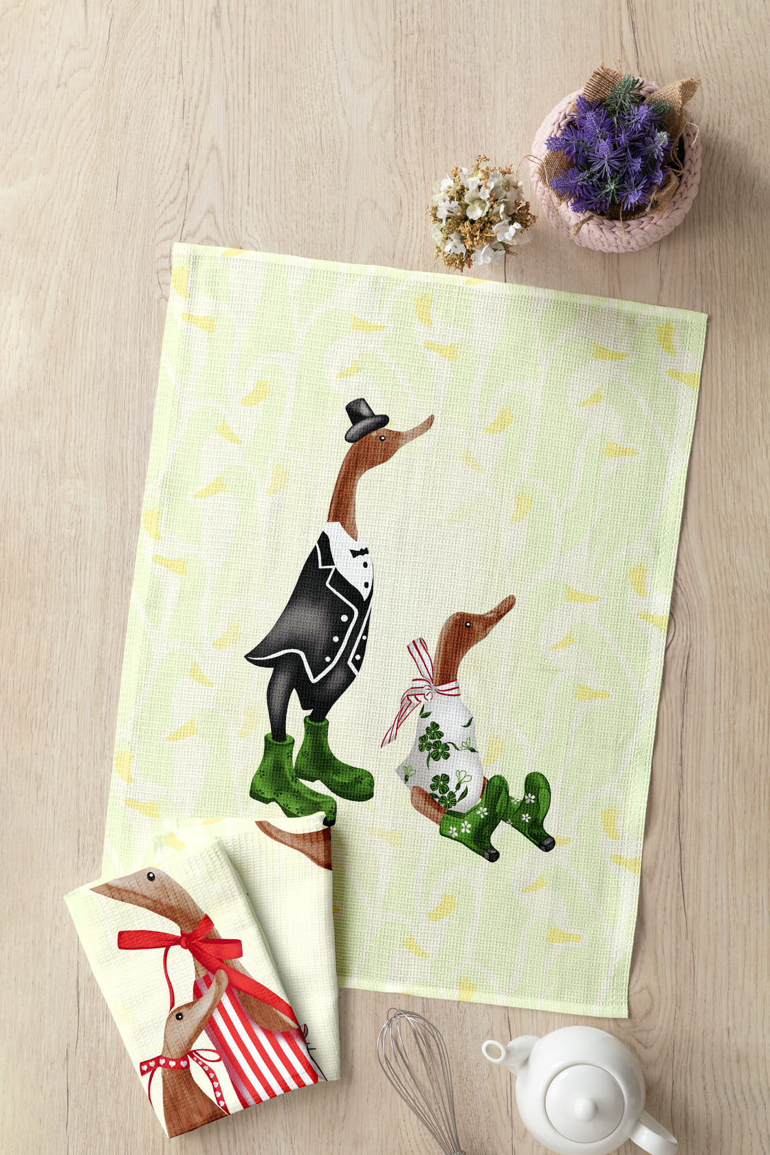 Комплект полотенец Mia Cara Милые утки 2