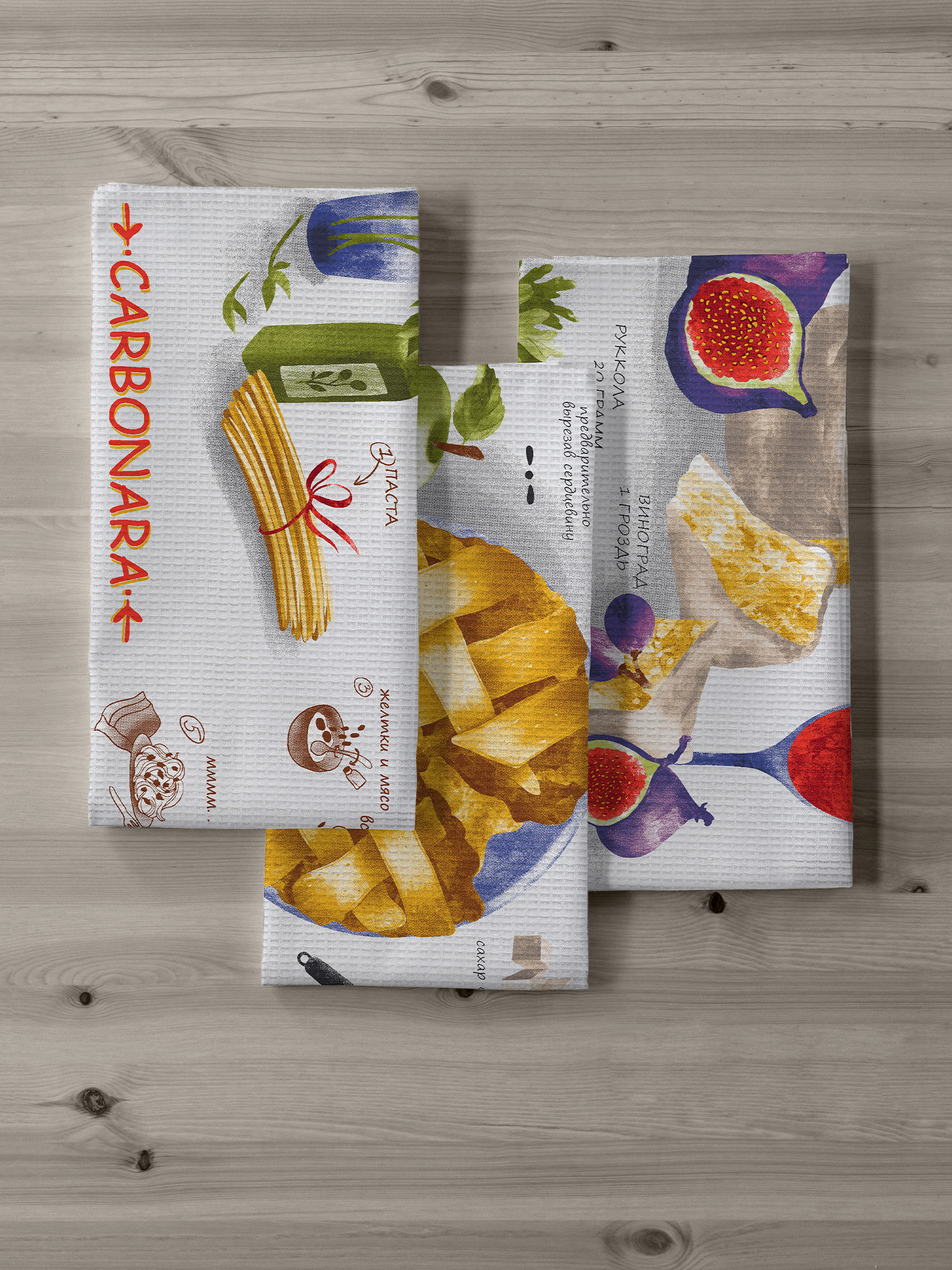 Комплект полотенец Унисон Kitchen recipes 2