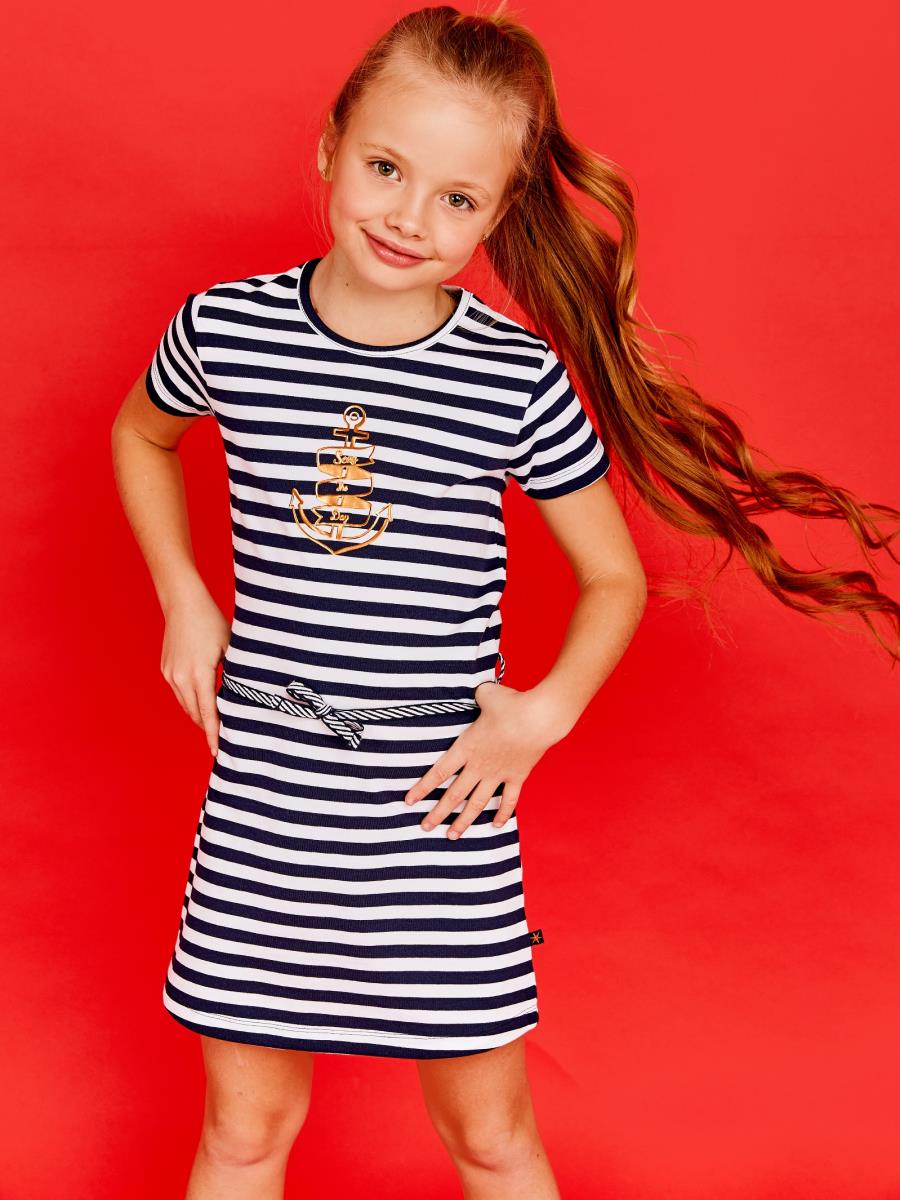 Платье Juno Сине-белая полоска 0