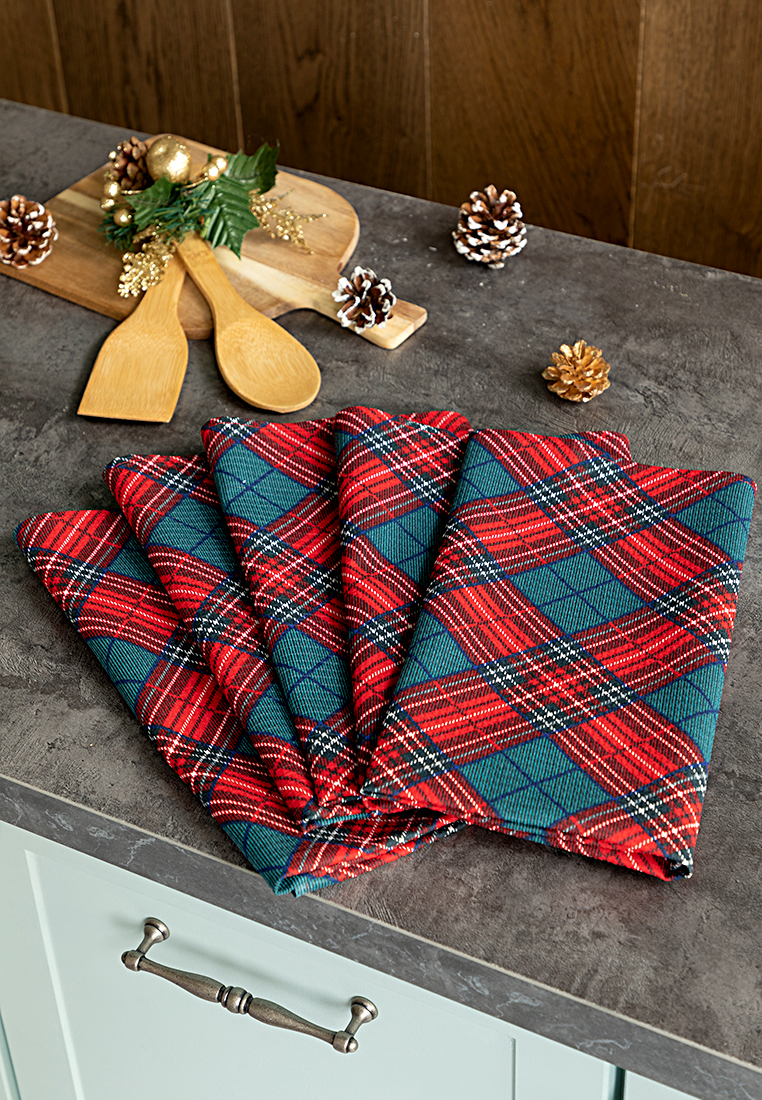 Комплект вафельных полотенец "Сell" 1