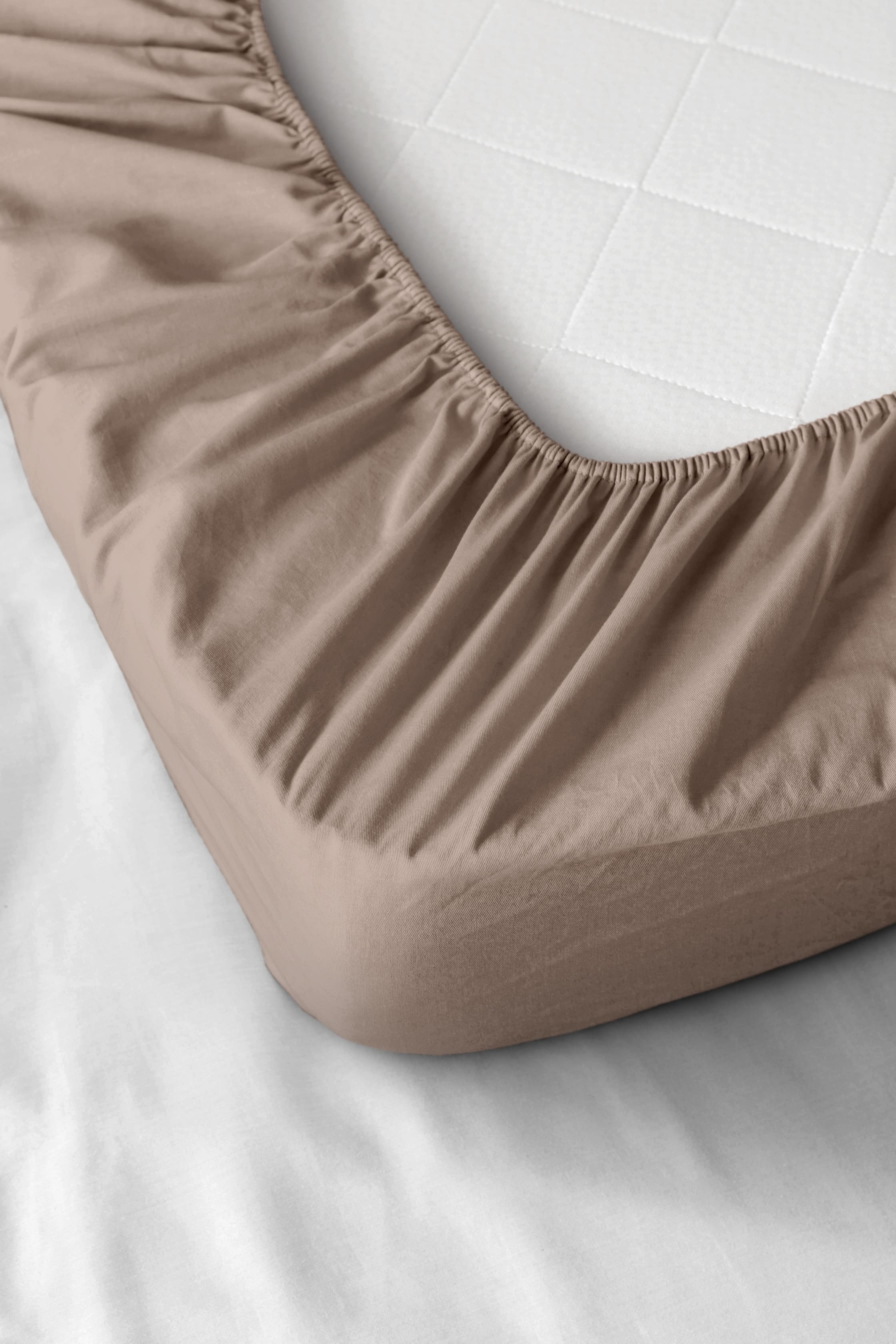 Простыня на резинке Унисон Капучино 2