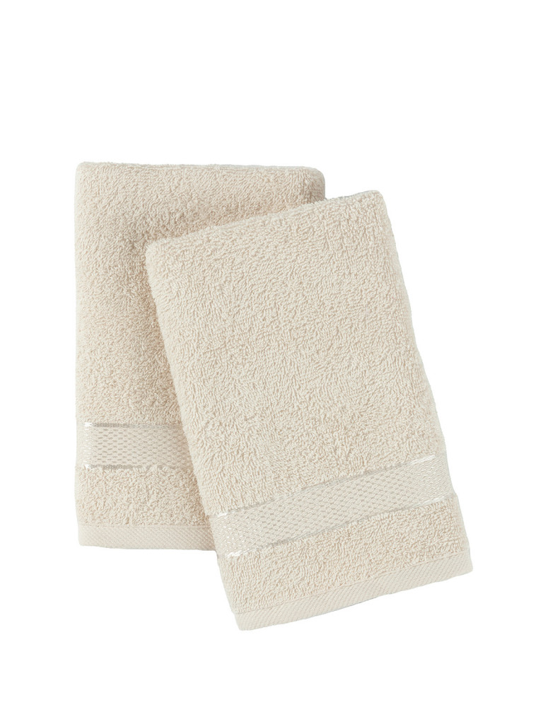 Комплект махровых полотенец "Ritz", светло-бежевый, Унисон 2