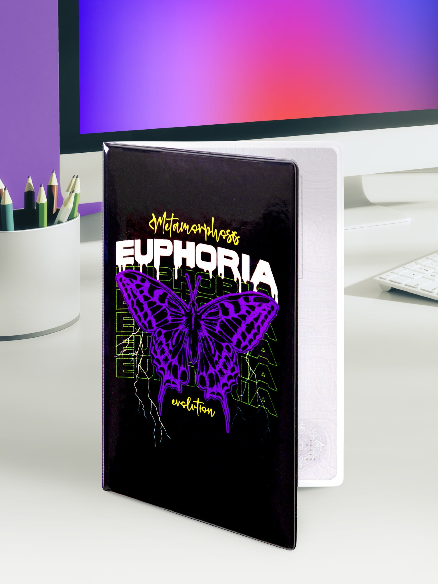 Обложка для паспорта "Crazy Getup" Butterfly  2