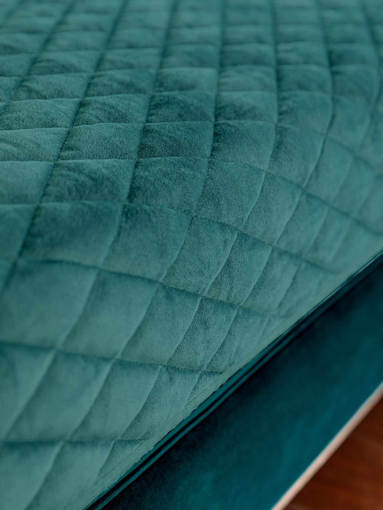 Комплект покрывал для мягкой мебели велюр "Essential home" Teal green Унисон 2