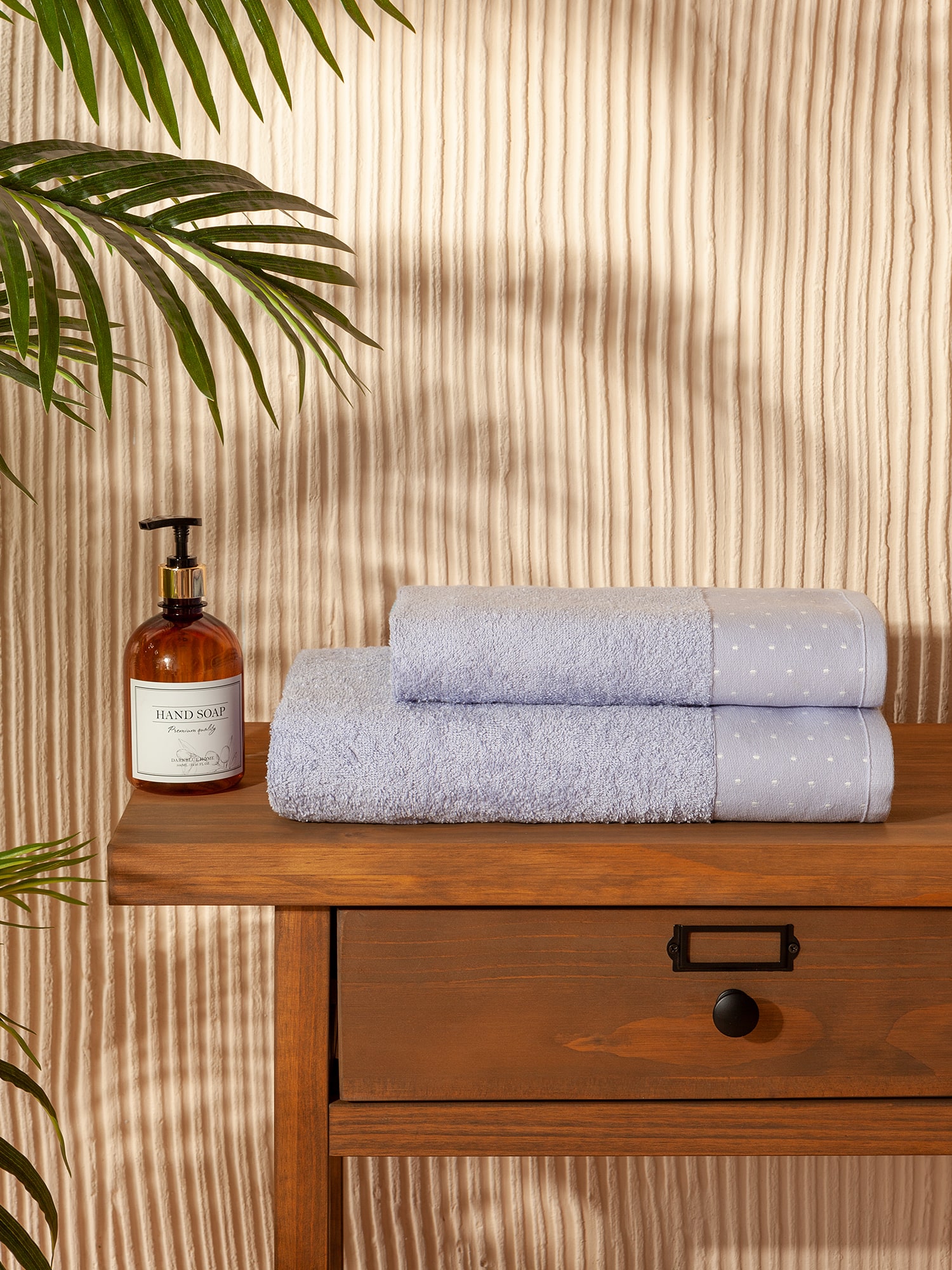 Комплект махровых полотенец "Красотка", сиреневый, Mia Cara 0