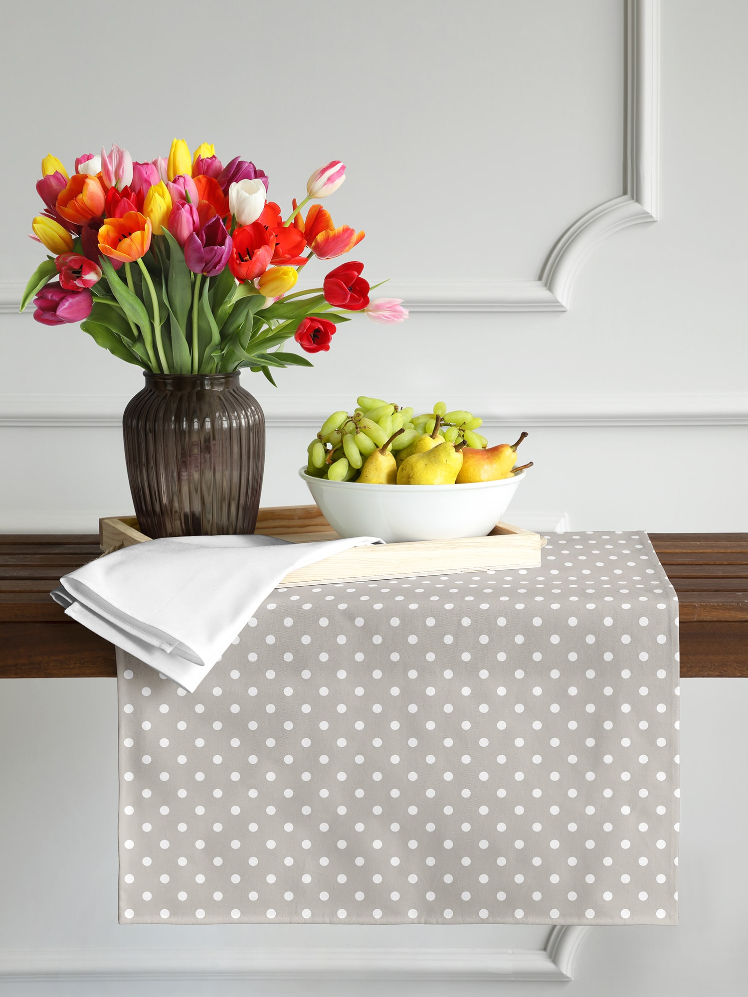Скатерть-дорожка Mia Cara Горох 0