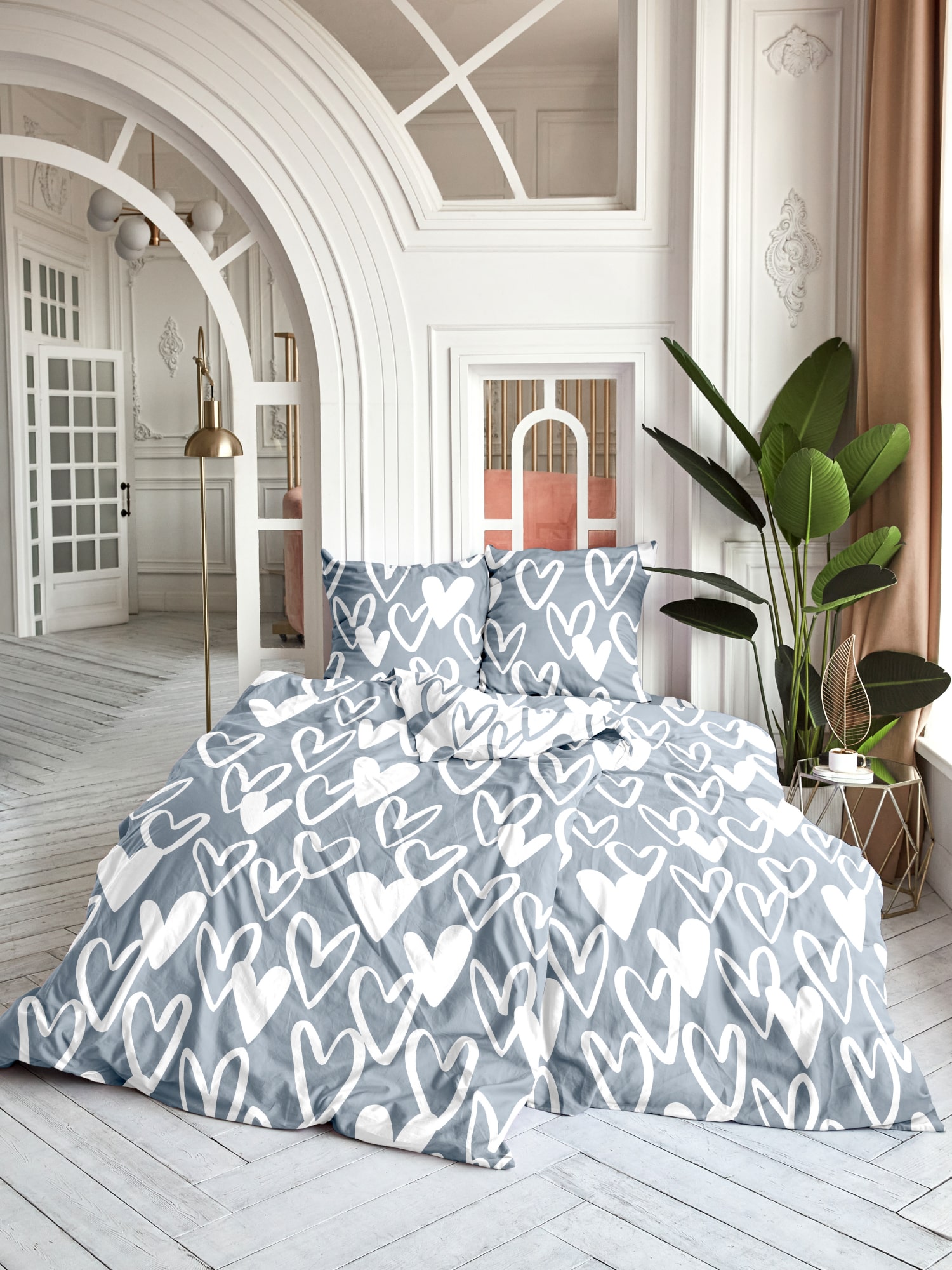 Постельное бельё Унисон Hearts 3