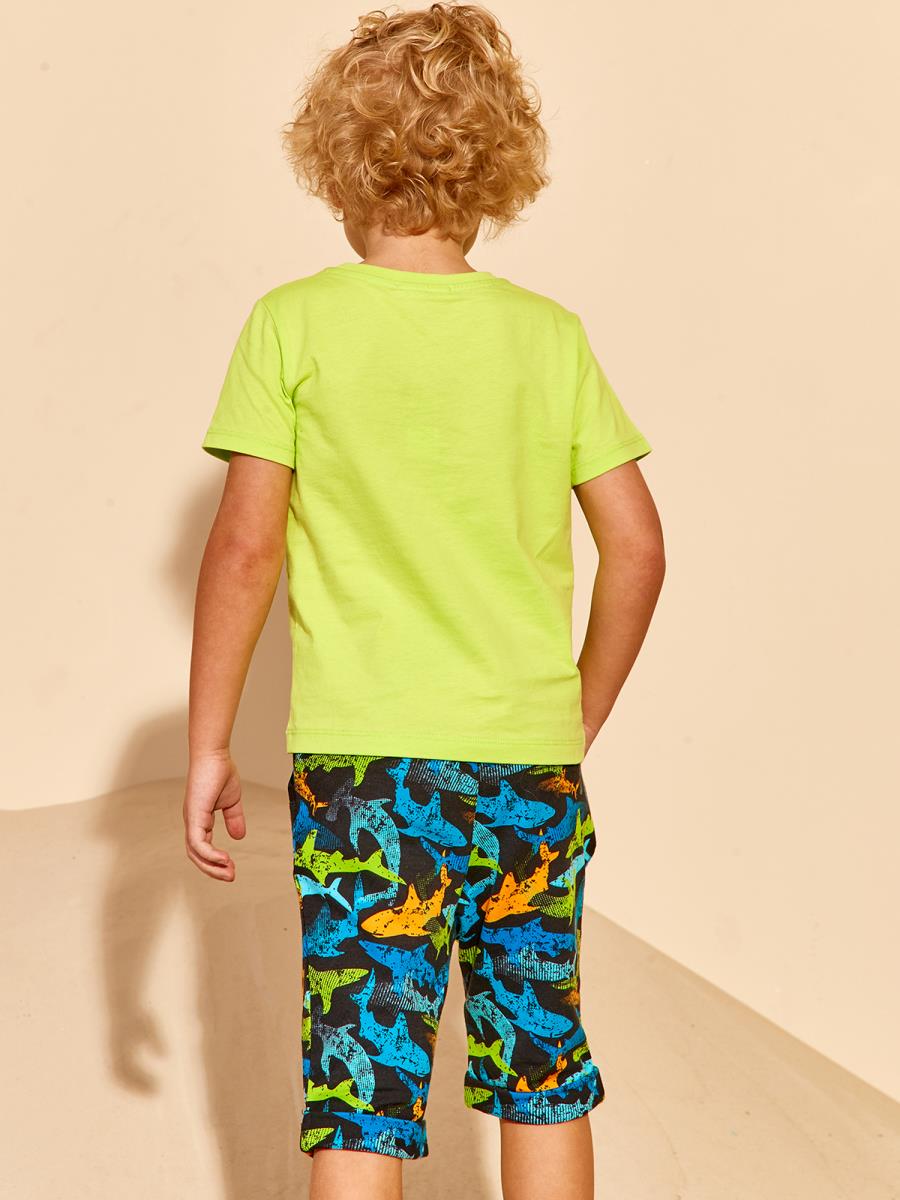 Футболка "SHARK SURFING", лайм, Juno 2