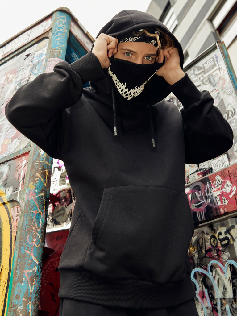 Худи / толстовка с воротником-маской Break the Rules, Juno 2