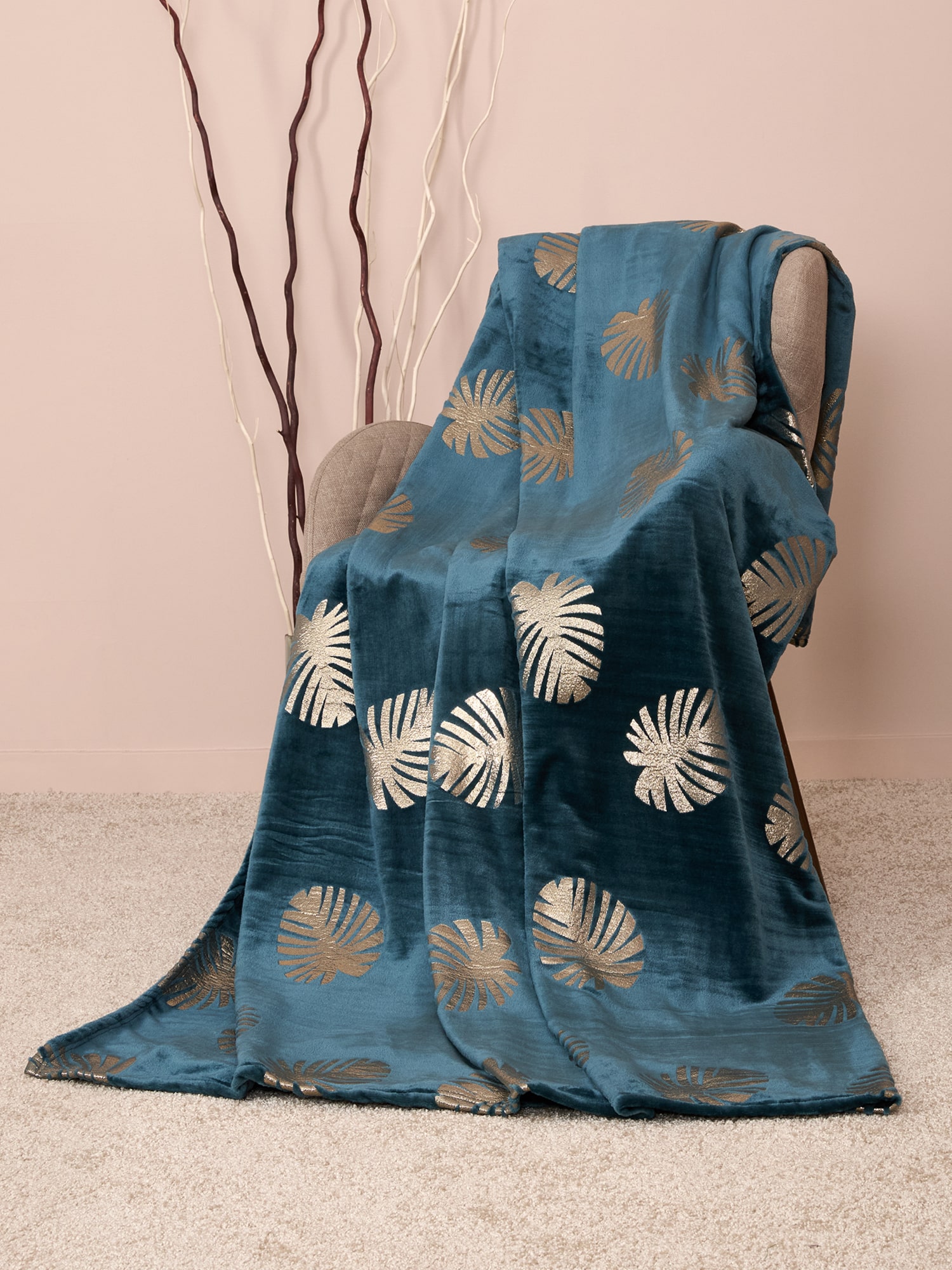 Плед Mia Cara Атлантика золотые листья 1