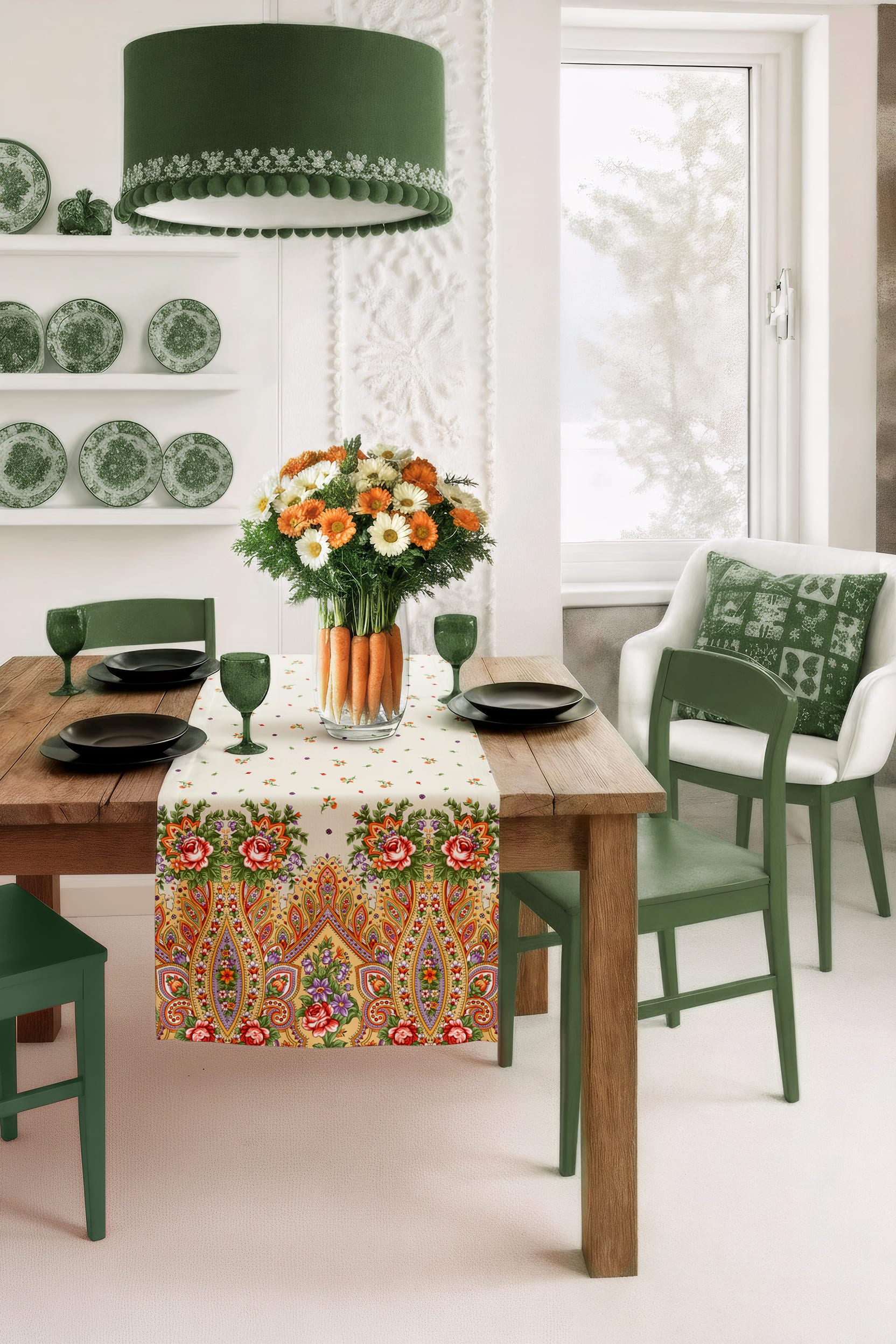 Скатерть-дорожка Унисон Павлопосадский 2