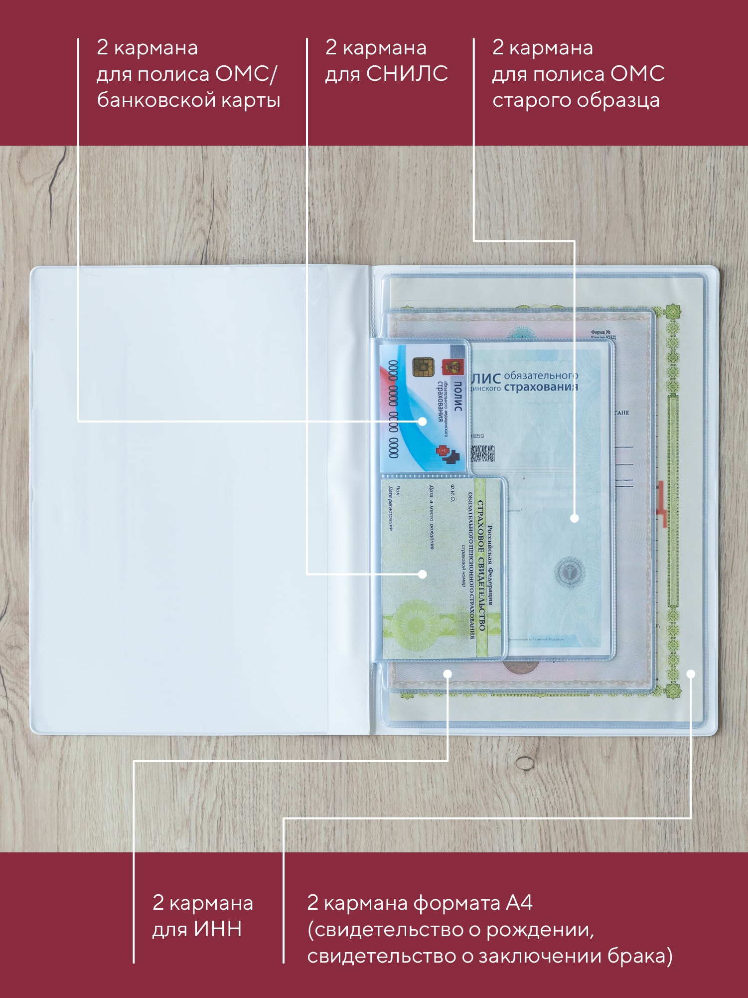 Органайзер для документов "Mia Cara" Peony  5