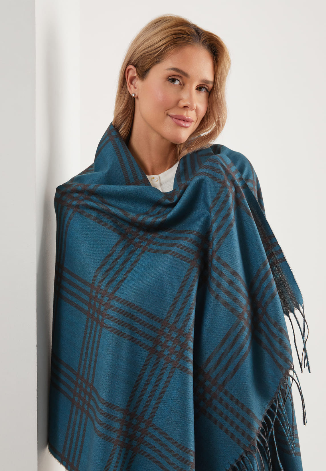 Шарф Mia Cara Тартан синий 0