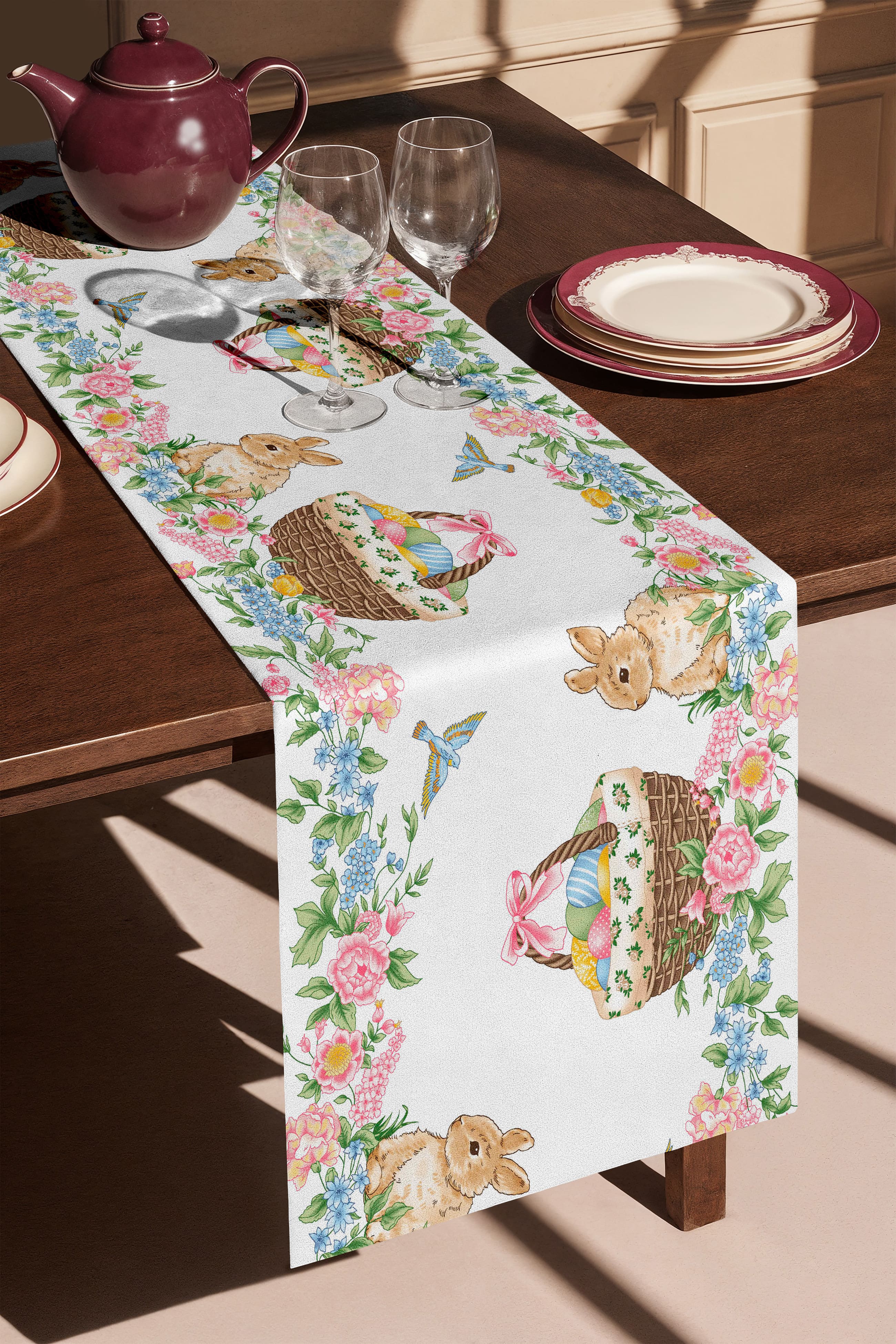 Скатерть-дорожка Mia Cara Весенний кролик 2