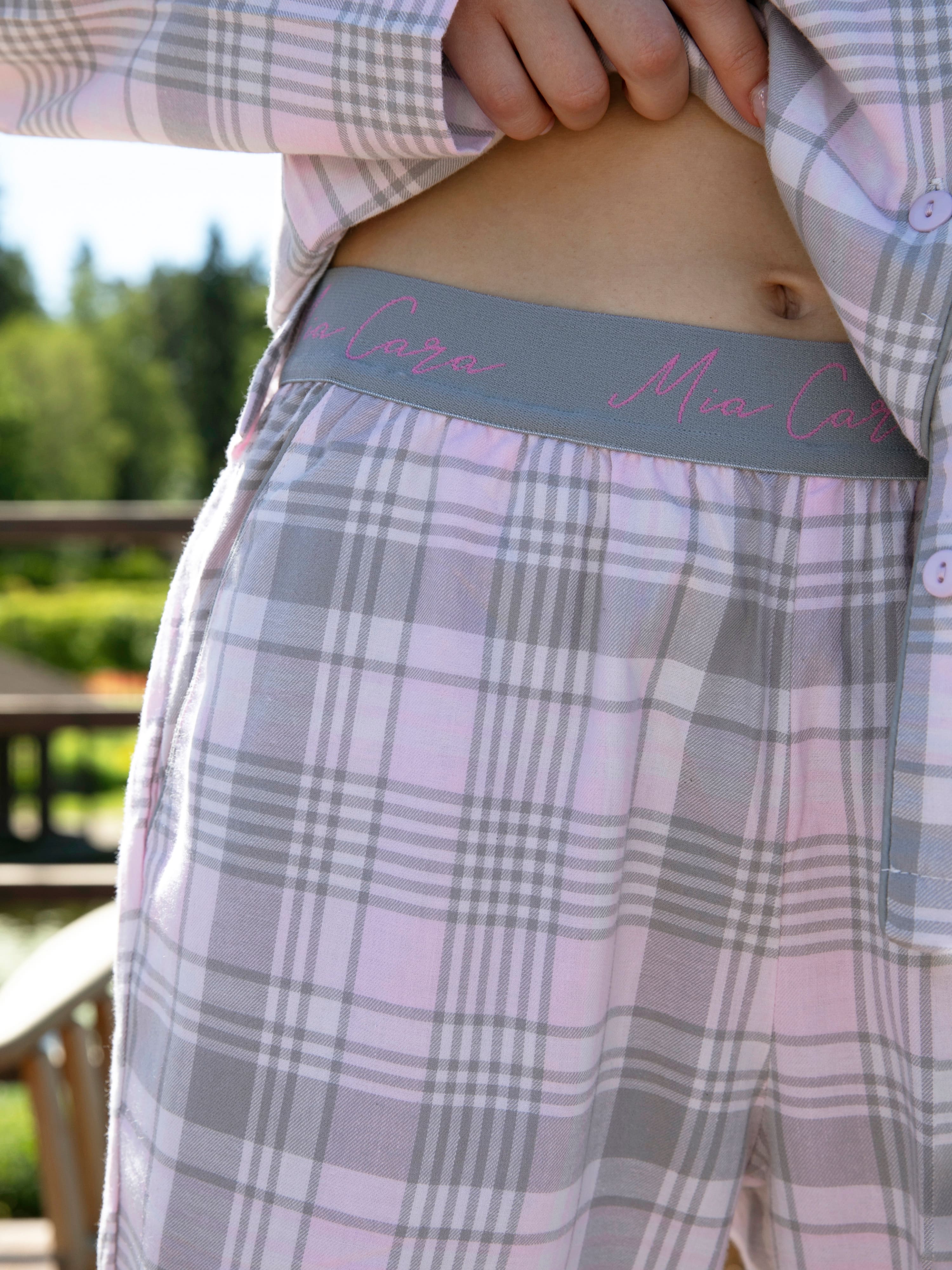 Пижама "Chloe", розовая клетка, Mia Cara 5