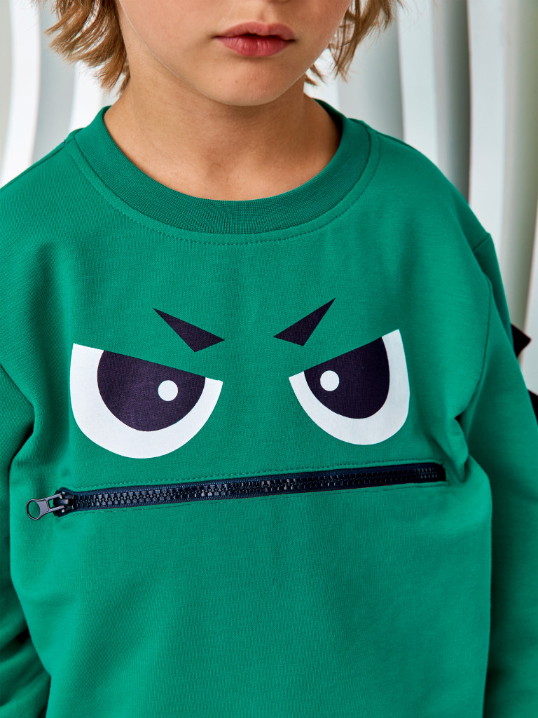 Свитшот "ROBOREX", зеленый, Juno 5