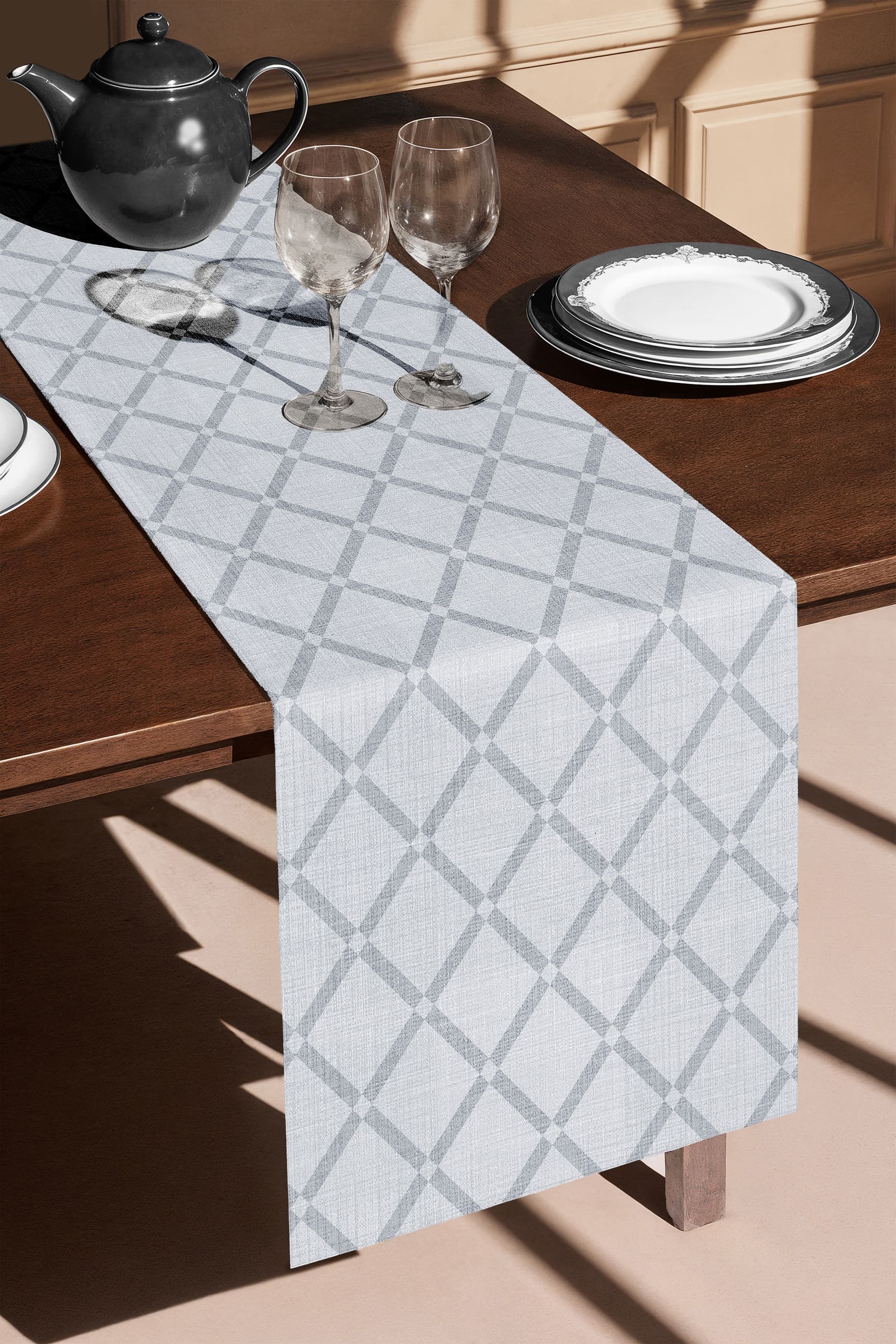Скатерть-дорожка Mia Cara Решетка 1