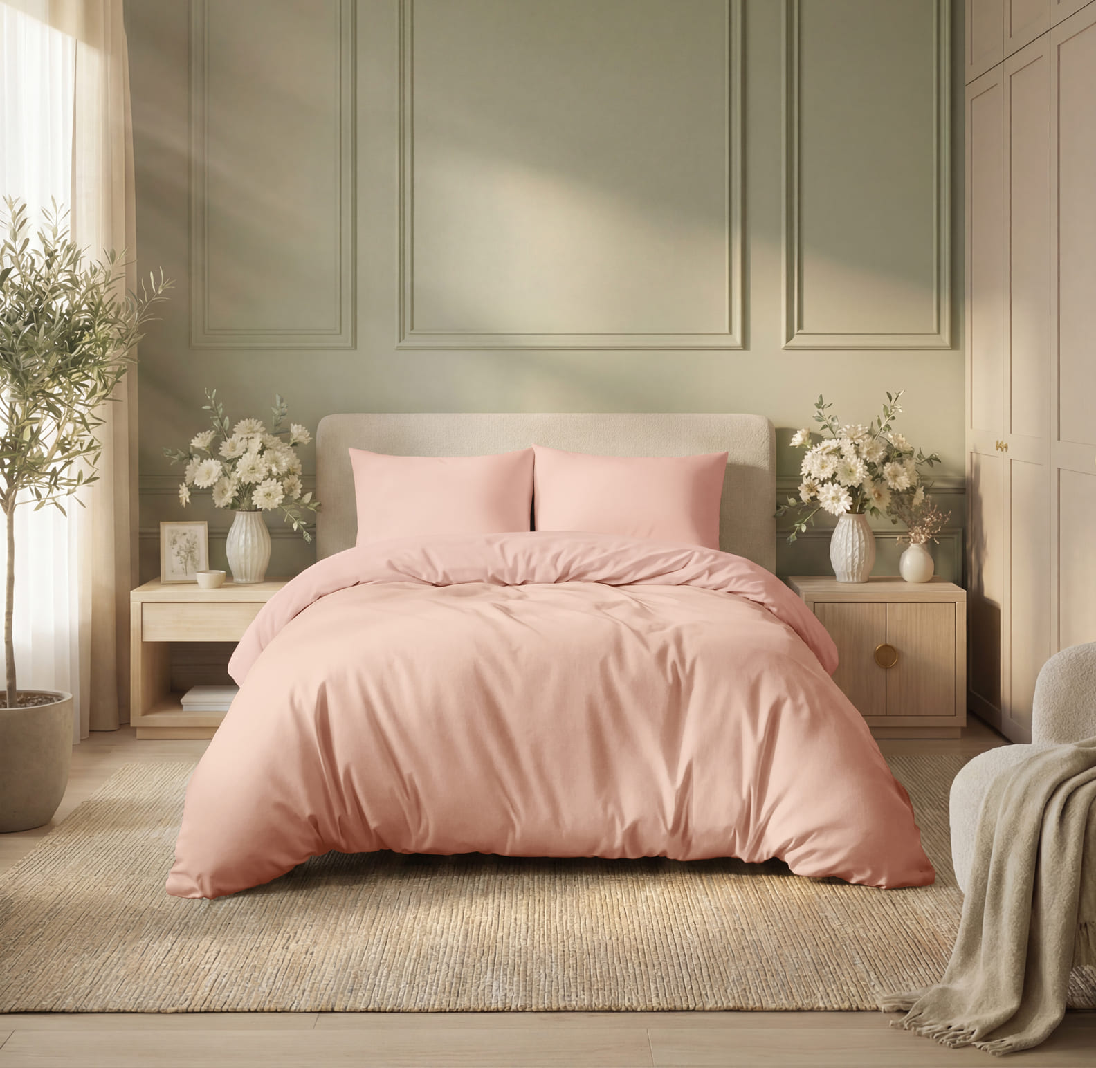 Постельное бельё Флоранс Розовый 0