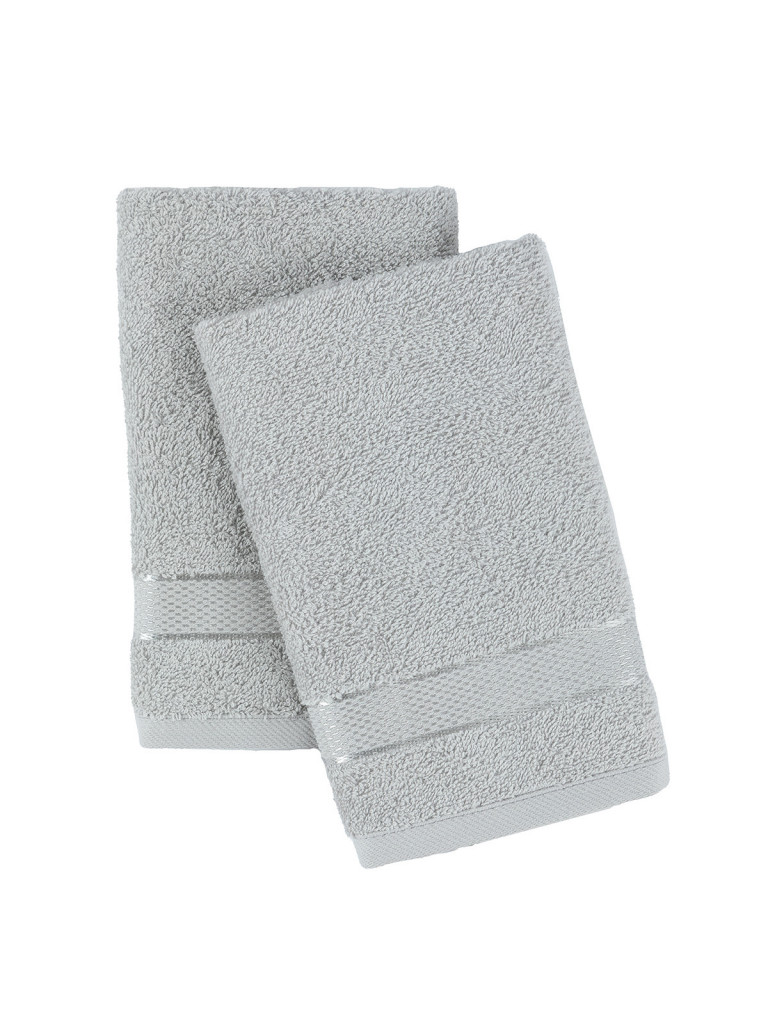 Комплект махровых полотенец "Ritz", светло-серый, Унисон 2