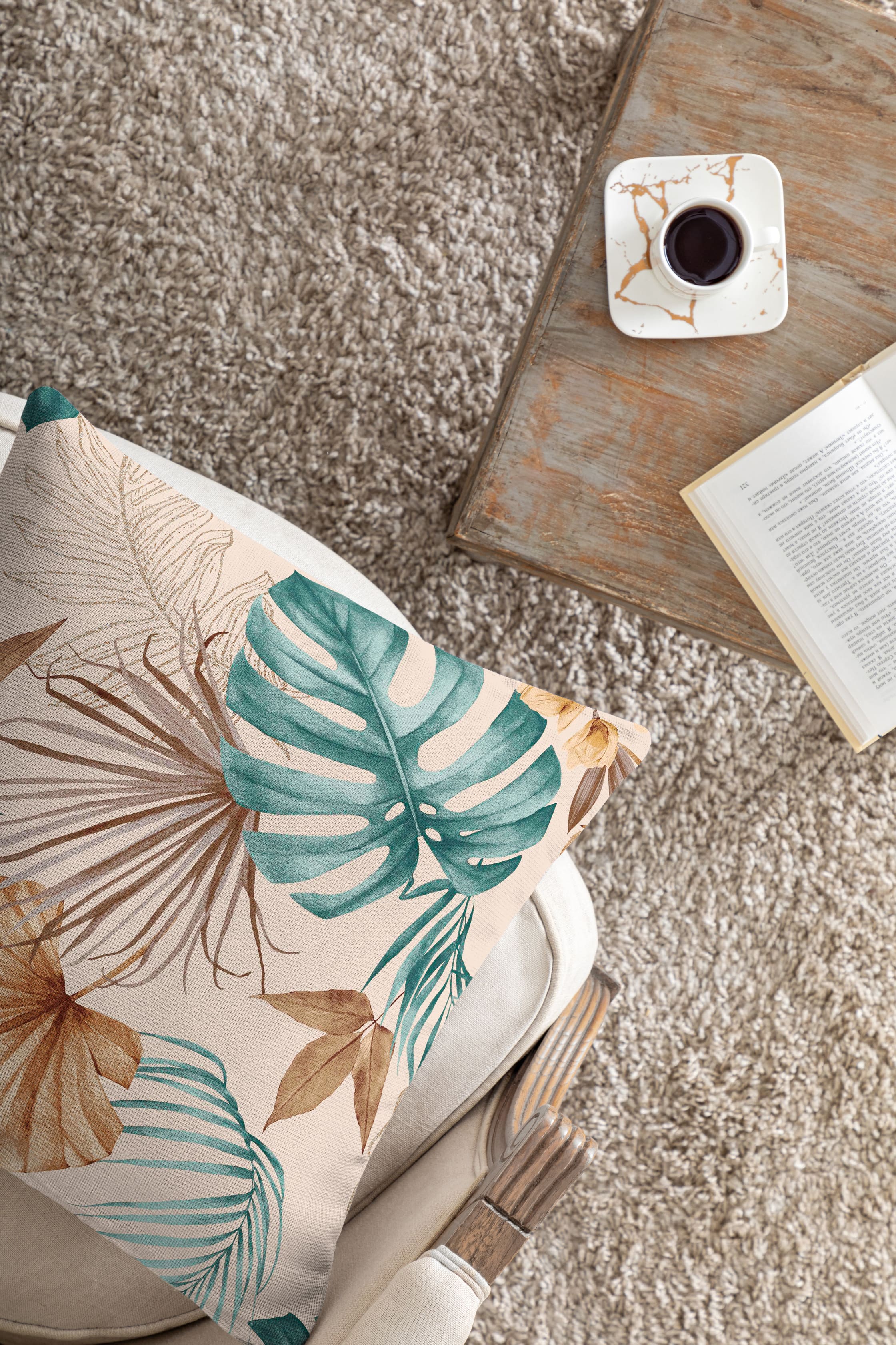 Подушка декоративная Mia Cara Тропическая пальма 2