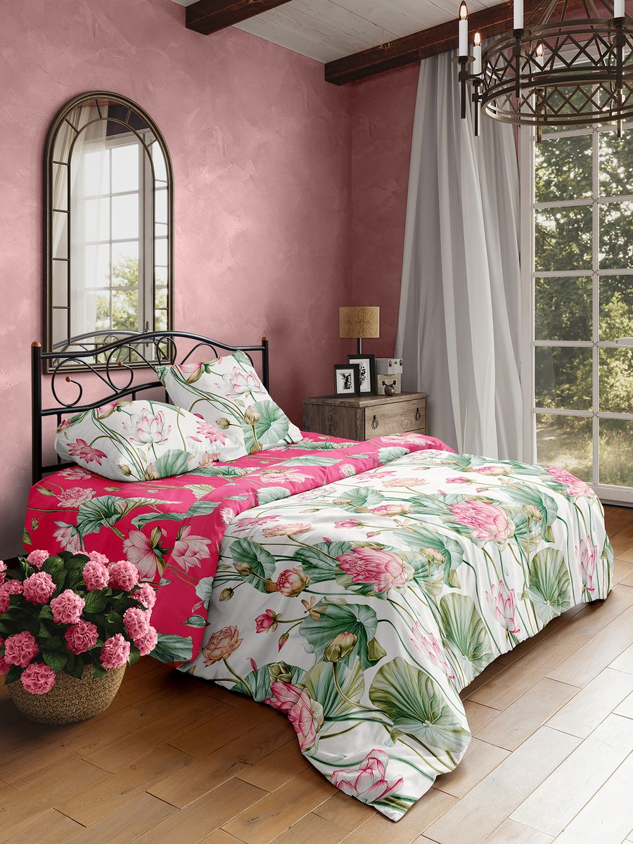 Постельное бельё Mia Cara Белый лотос 2